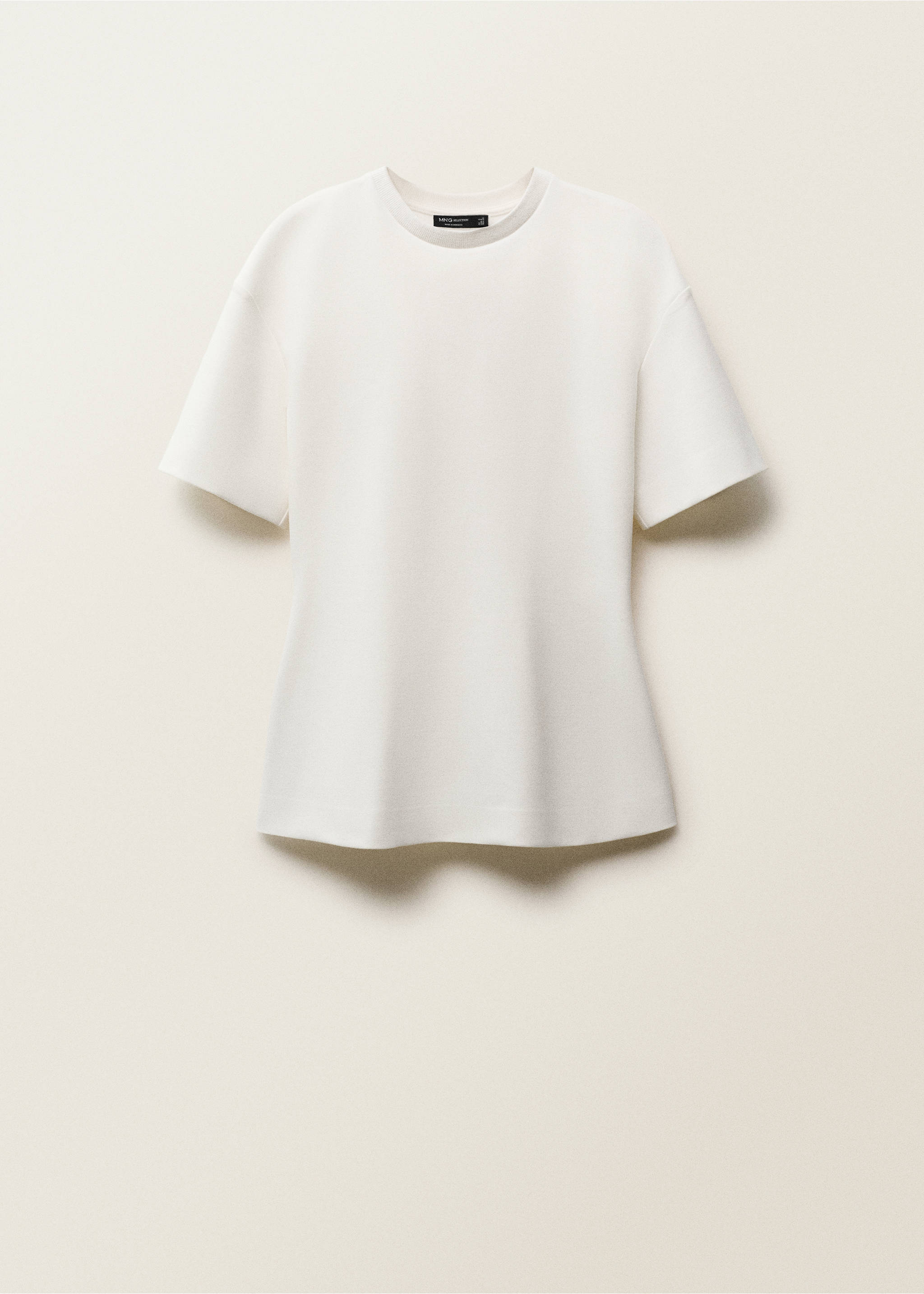 Camiseta peplum manga corta - Artículo sin modelo, Blanco. Ref: 87007911-00.