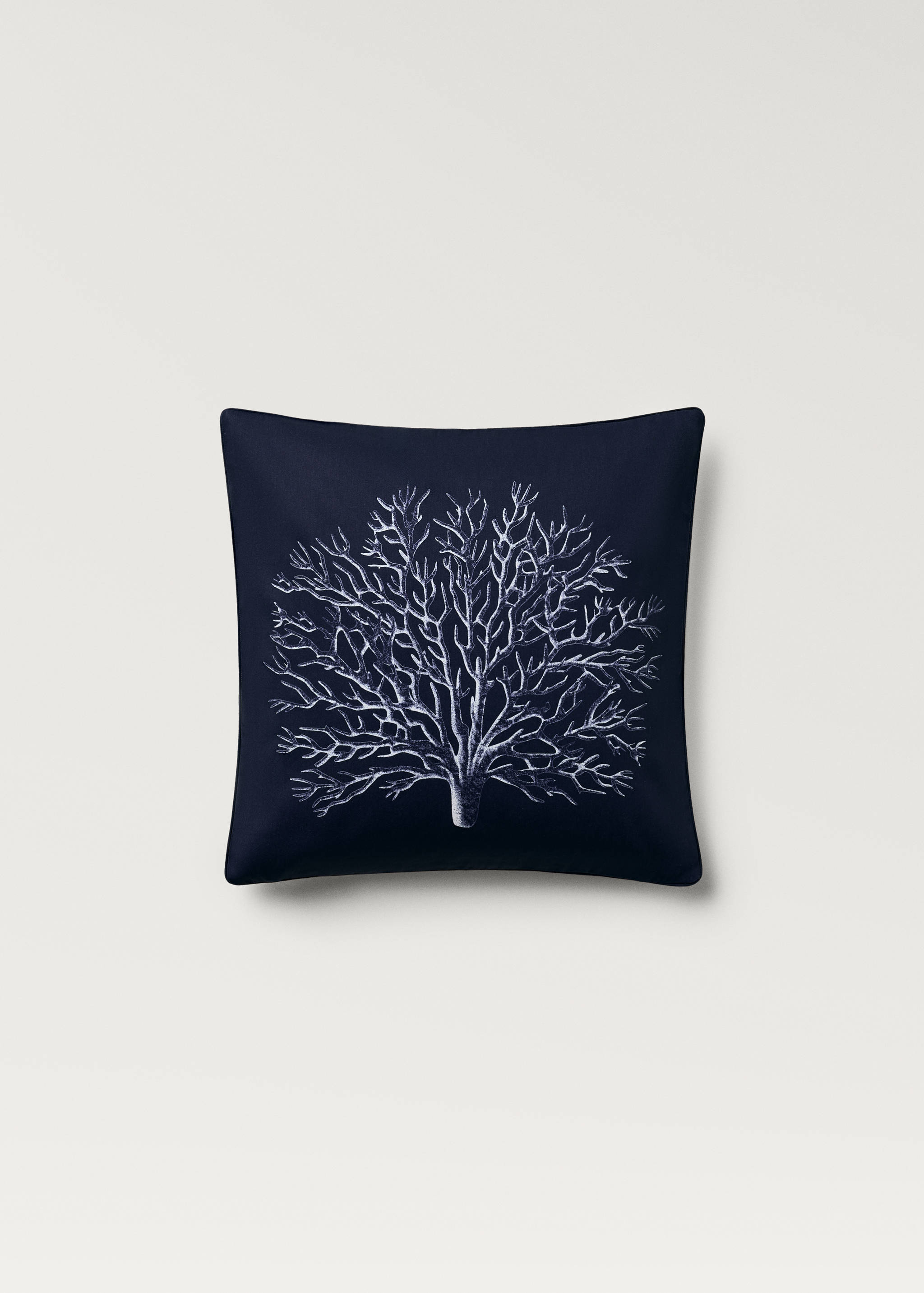 Coral-print cushion cover 45x45 cm - Details of the article 1