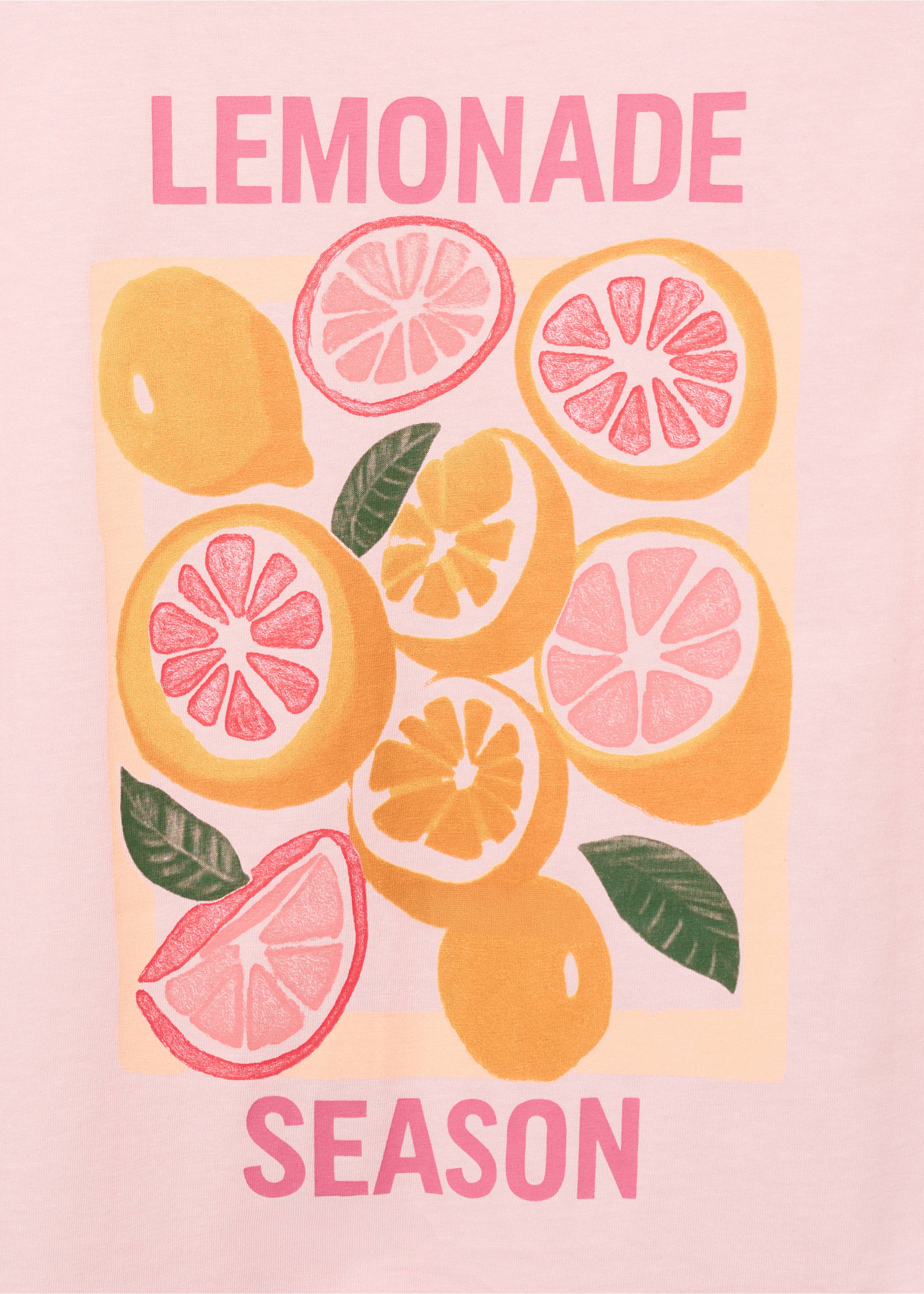 Short-sleeved printed t-shirt - Details of the article 0, Pastel Pink. Ref: 87008274-00.