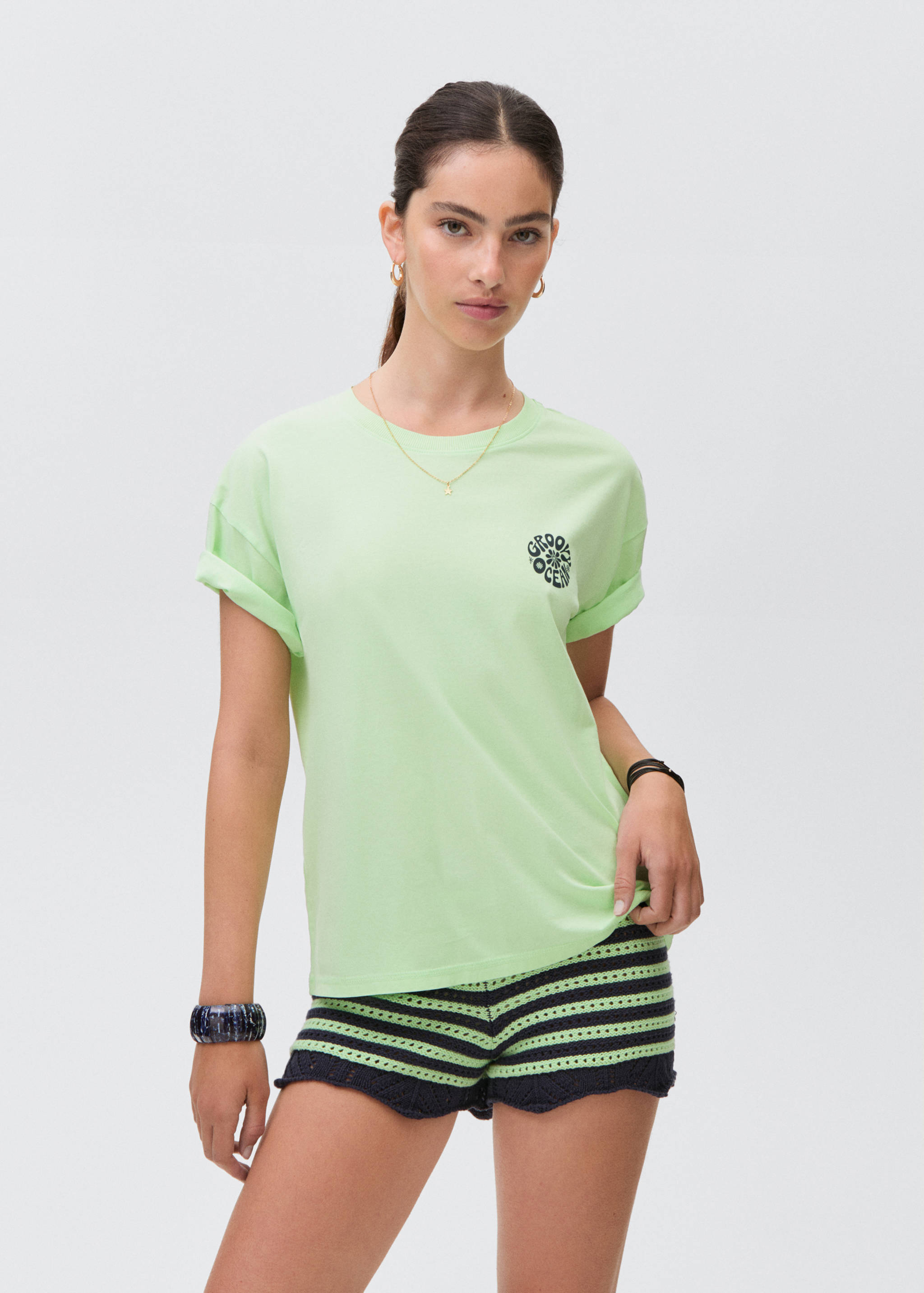 Short-sleeved printed t-shirt - General plane