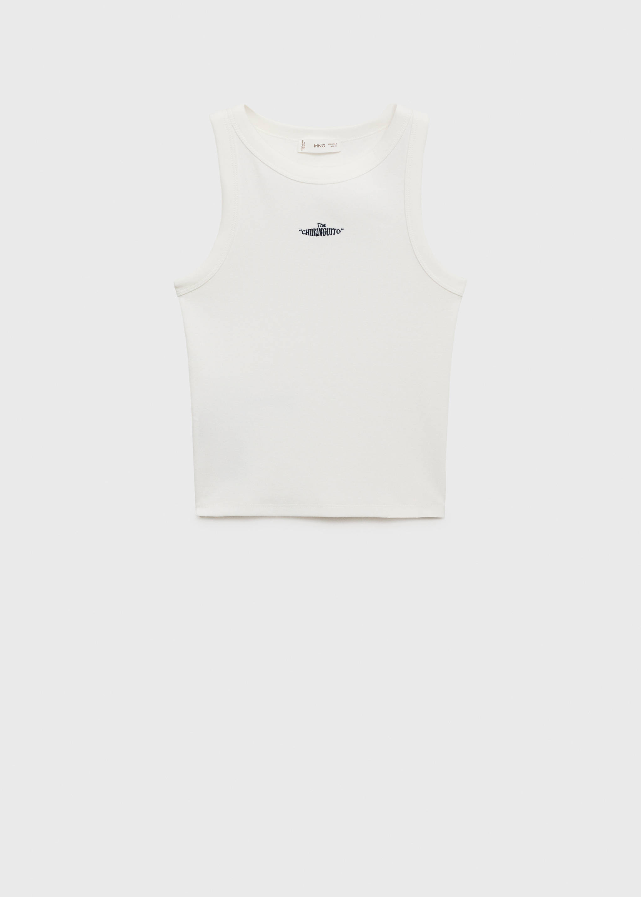 Embroidered strap top - Article without model