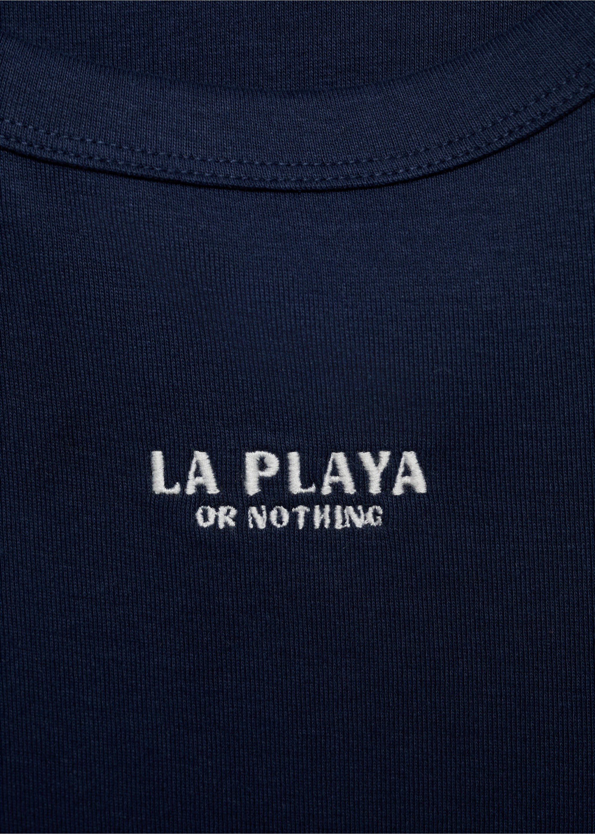 T-Shirt mit Schriftzug - Detail des Artikels 8, Marineblau. Ref: 87008277-00.
