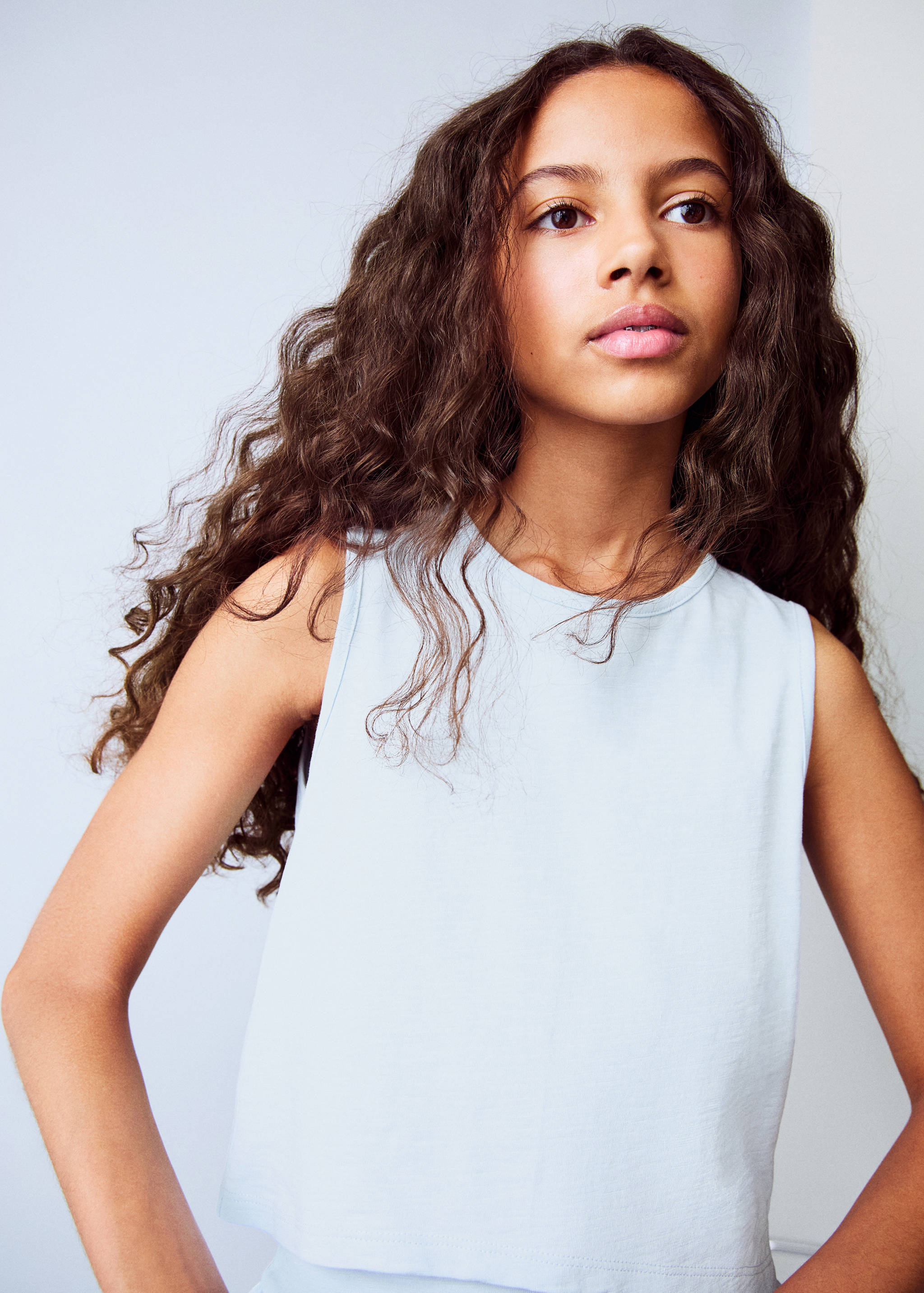 Crossed-back t-shirt with bow - Medium plane