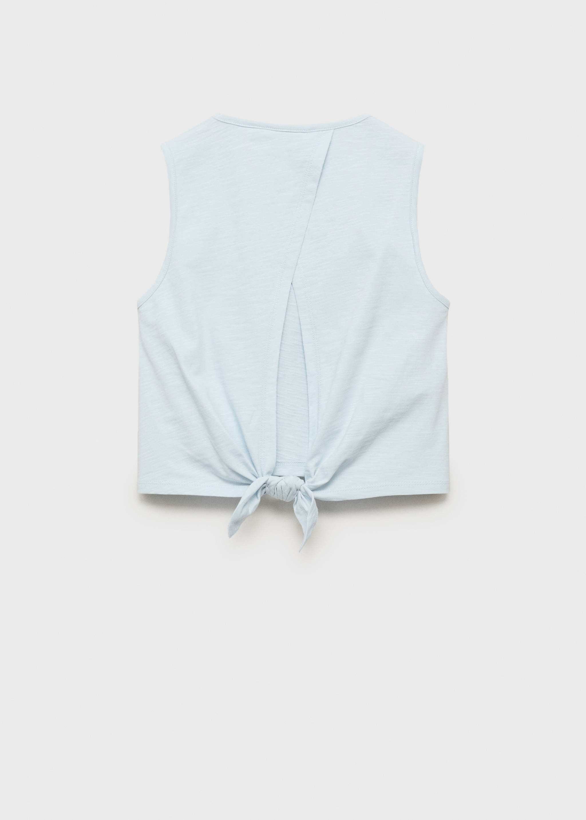 Crossed-back t-shirt with bow - Reverse of the article