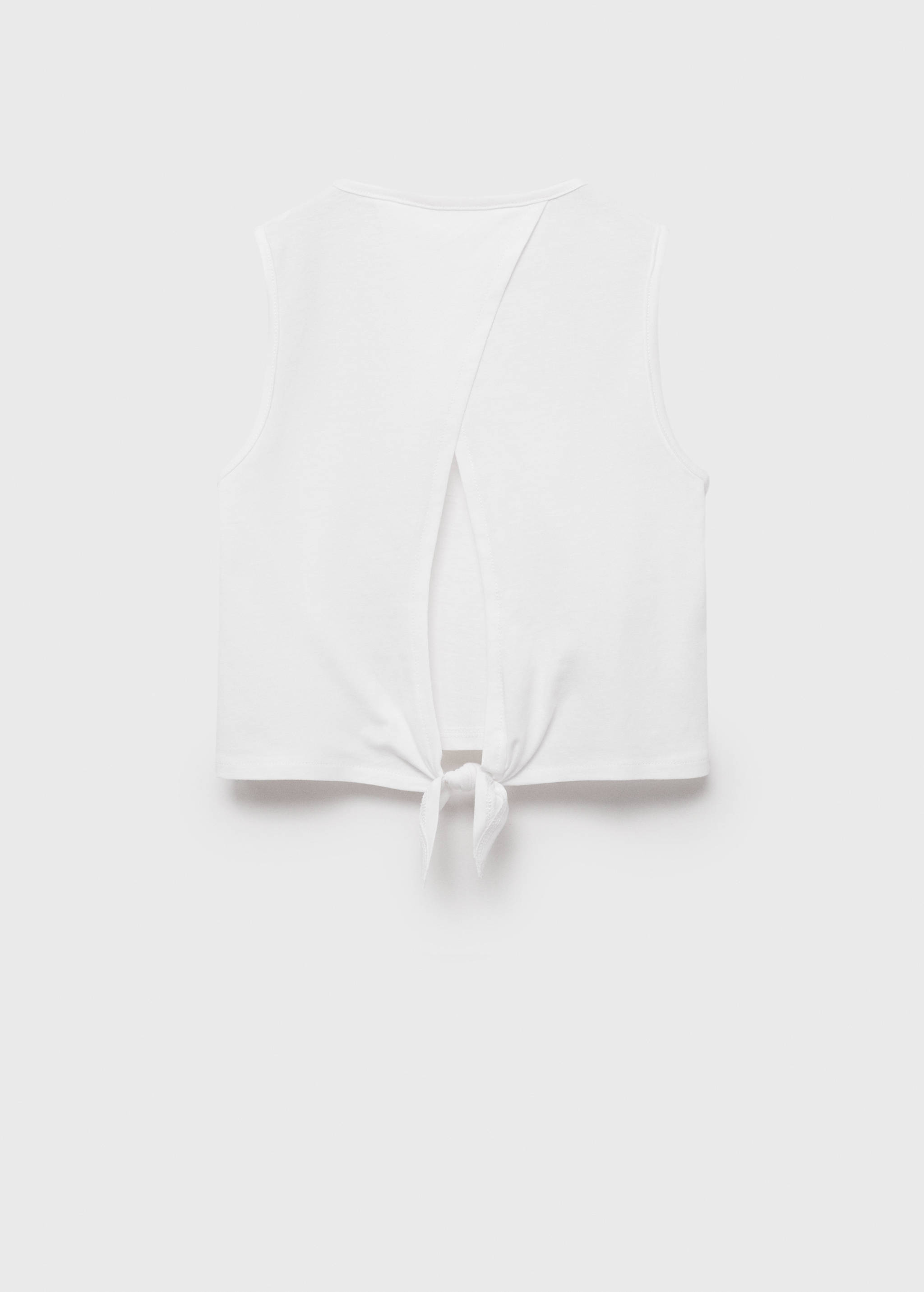 Cut-out back crop T-shirt - Reverse of the article