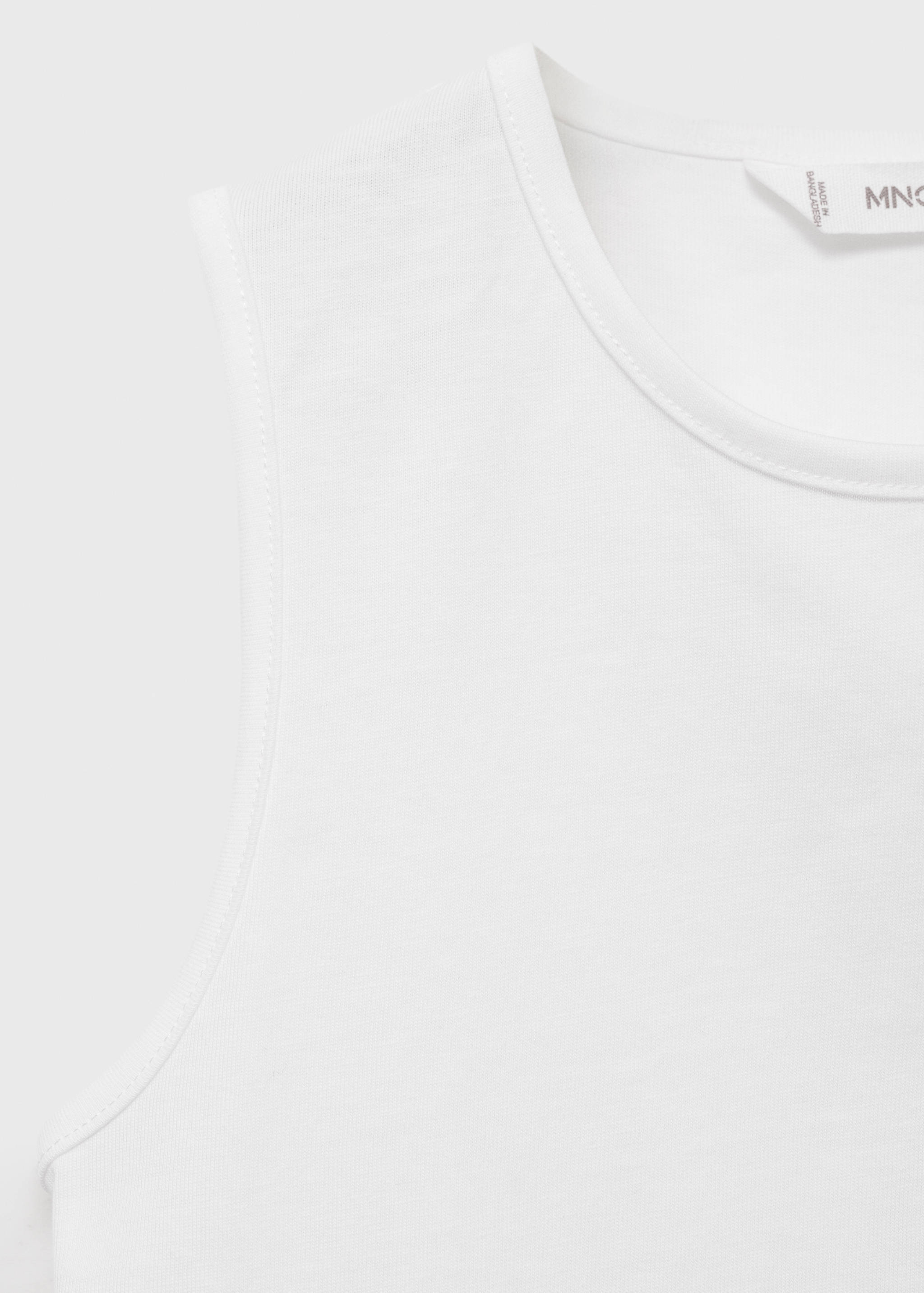 Cut-out back crop T-shirt - Details of the article 8