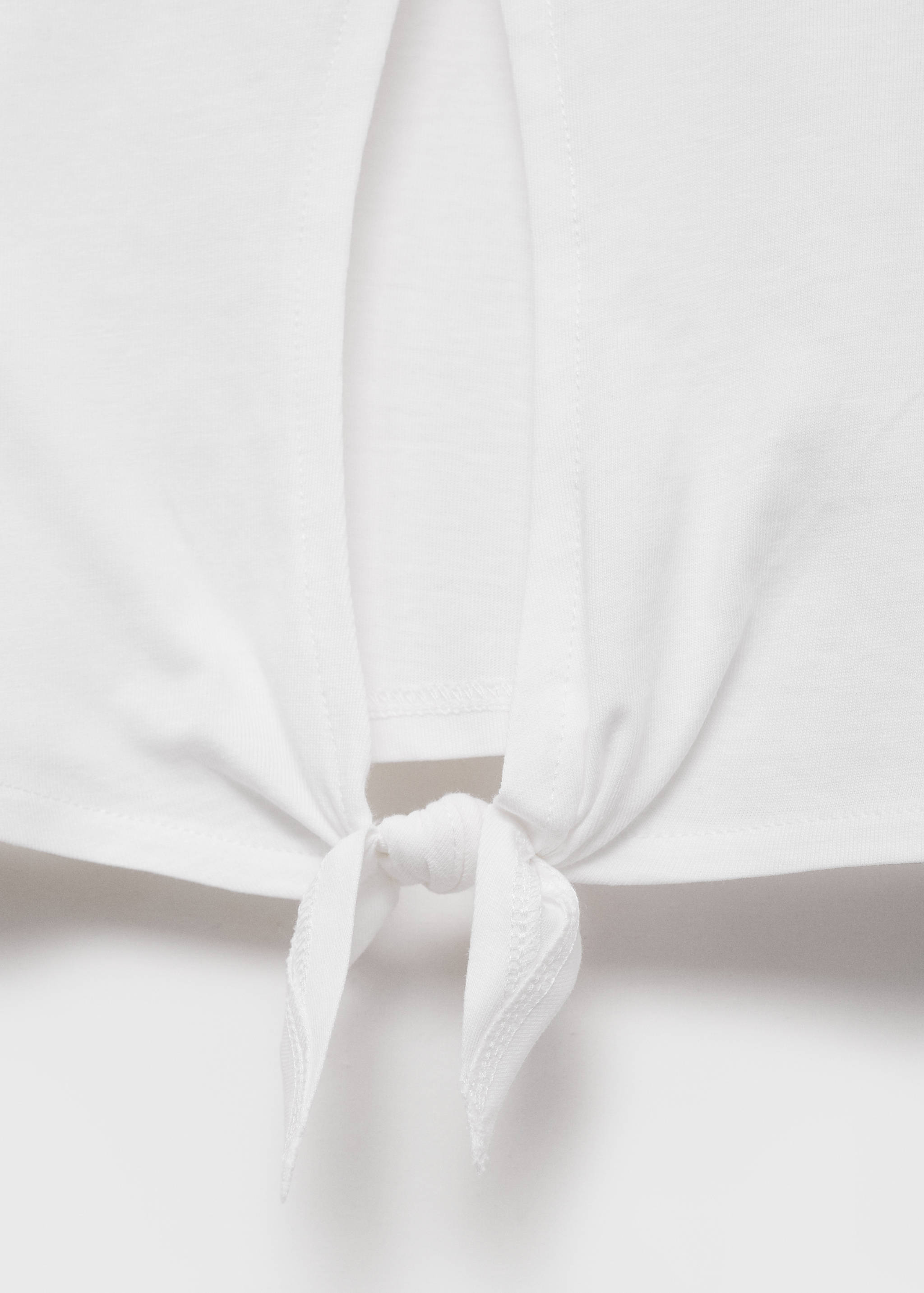 Cut-out back crop T-shirt - Details of the article 0