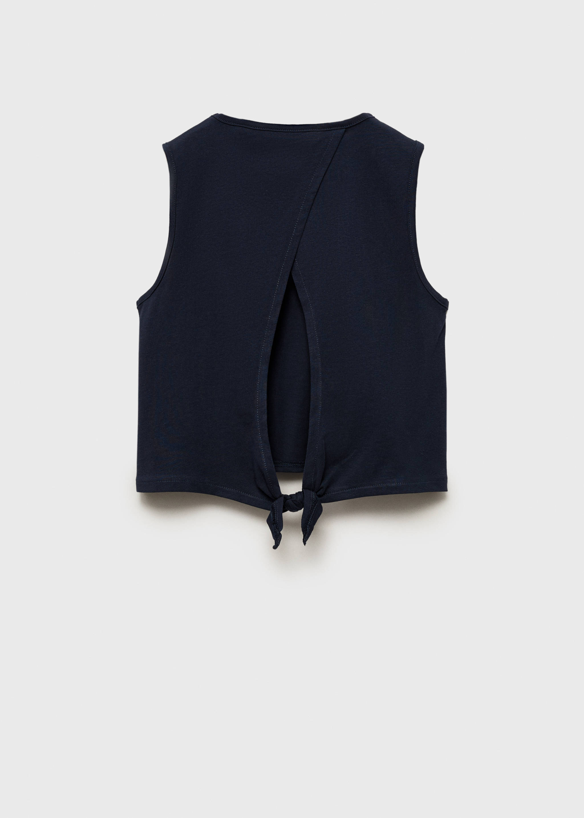 Cut-out back crop T-shirt - Reverse of the article