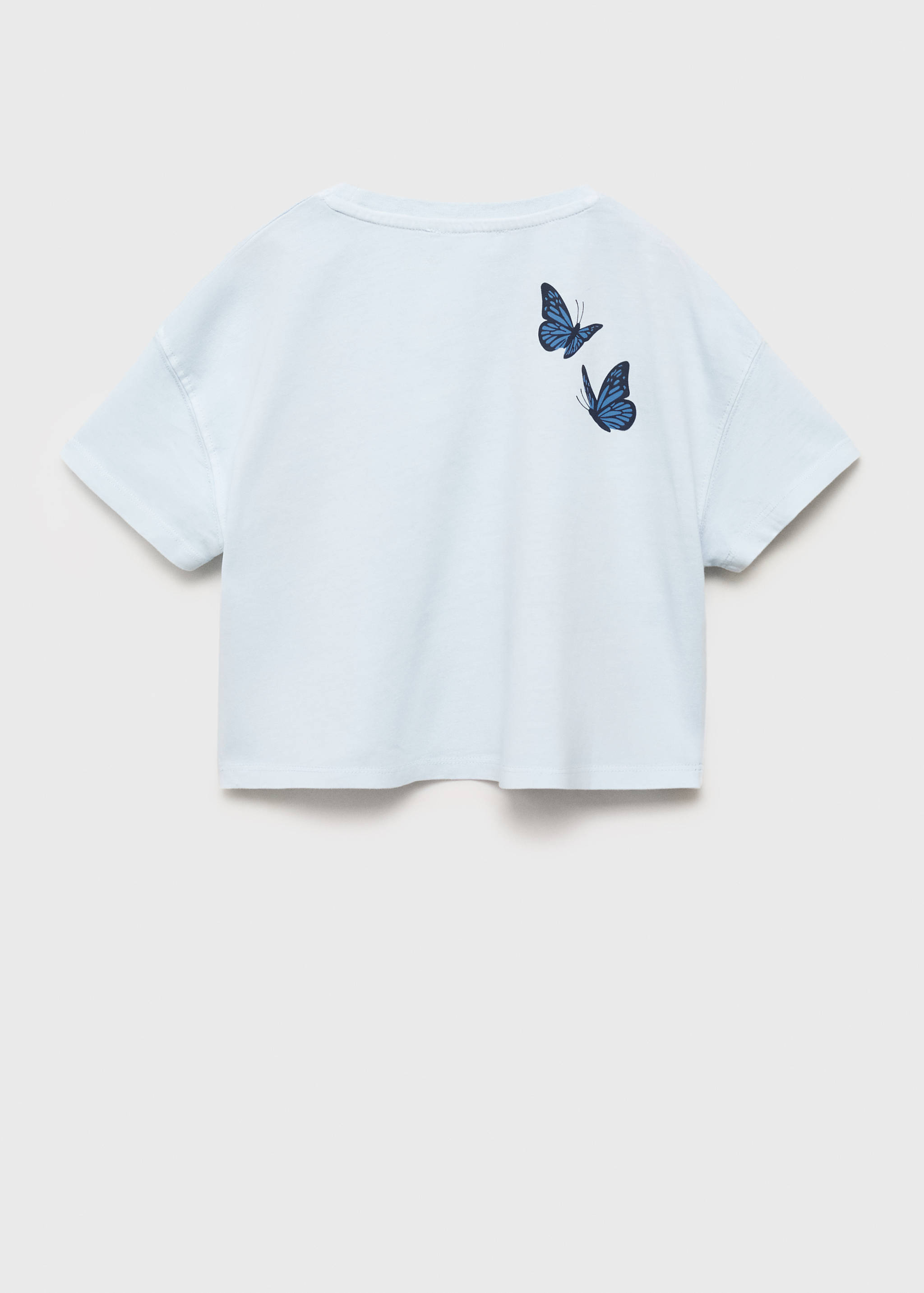 Gemustertes Cropped-T-Shirt - Rückseite des Artikels