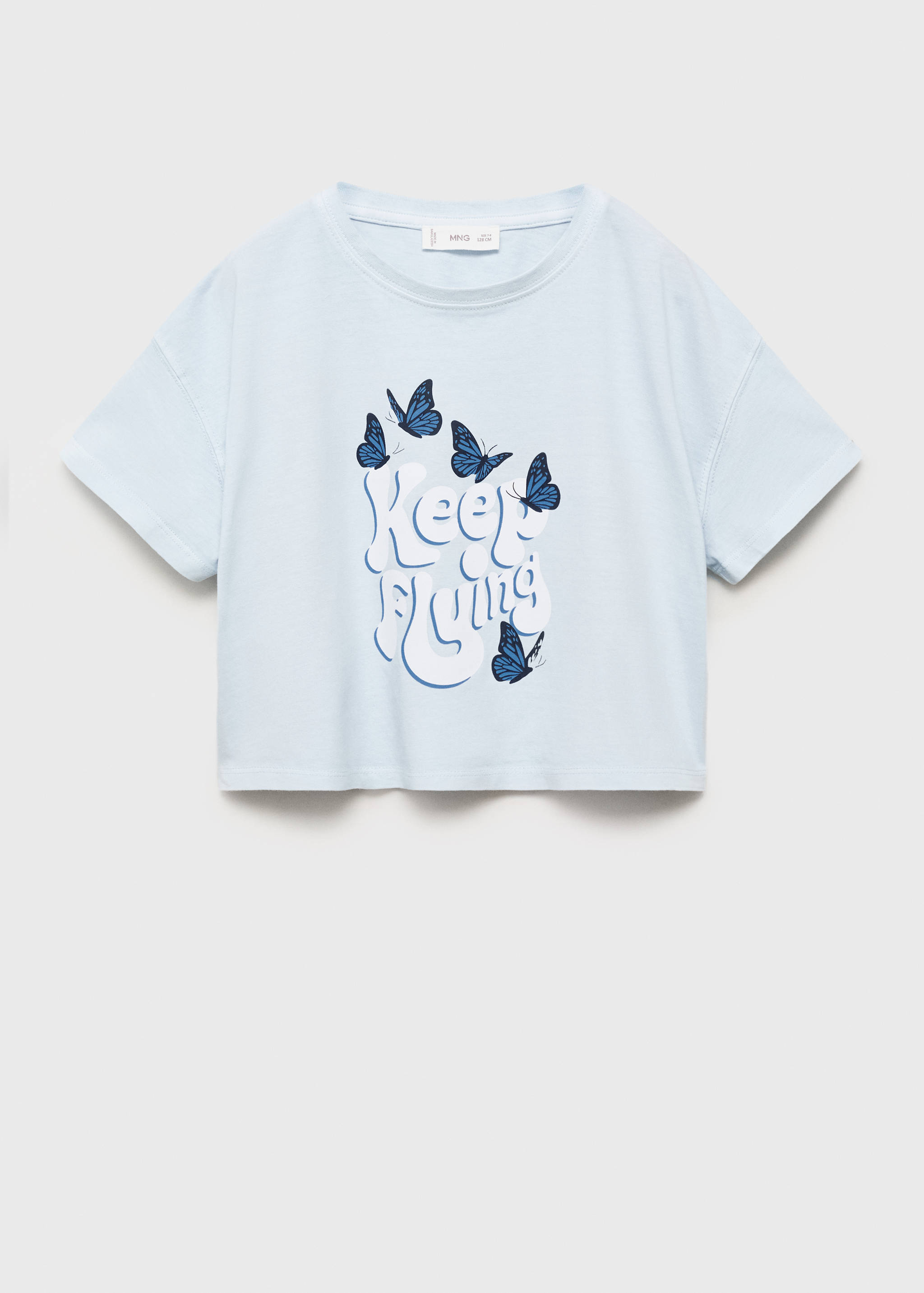 Gemustertes Cropped-T-Shirt - Artikel ohne Model