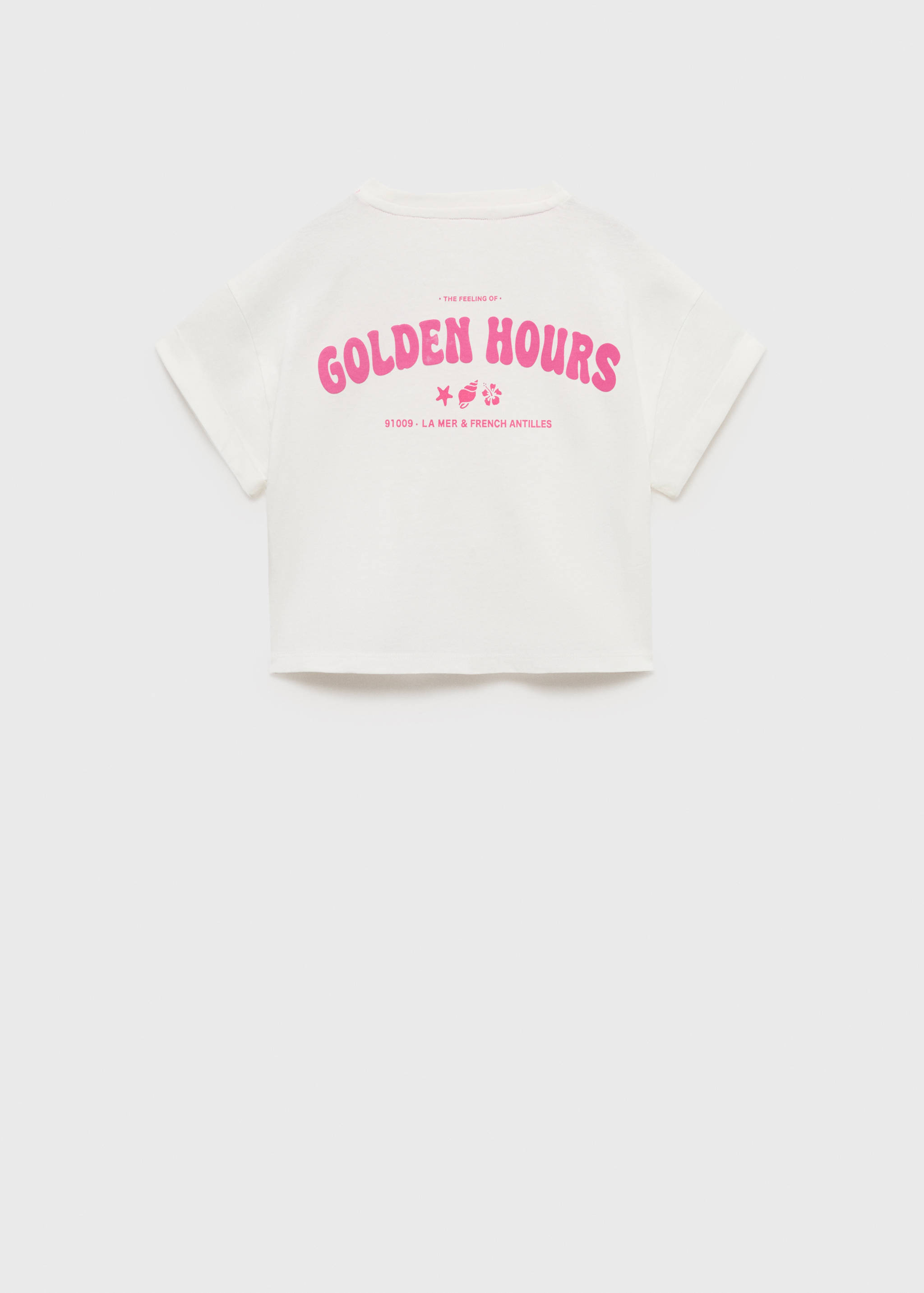 Camiseta crop estampada - Reverso del artículo