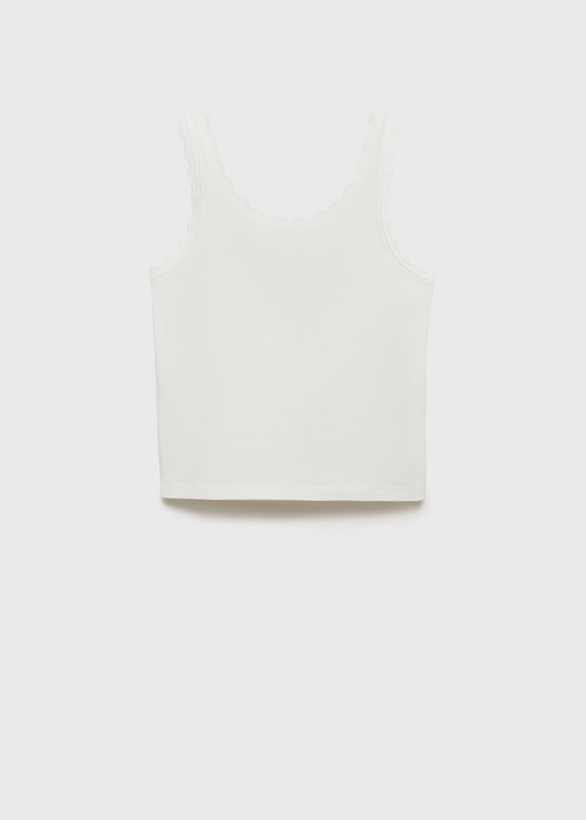 Tank top with embroidered detail - Article without model