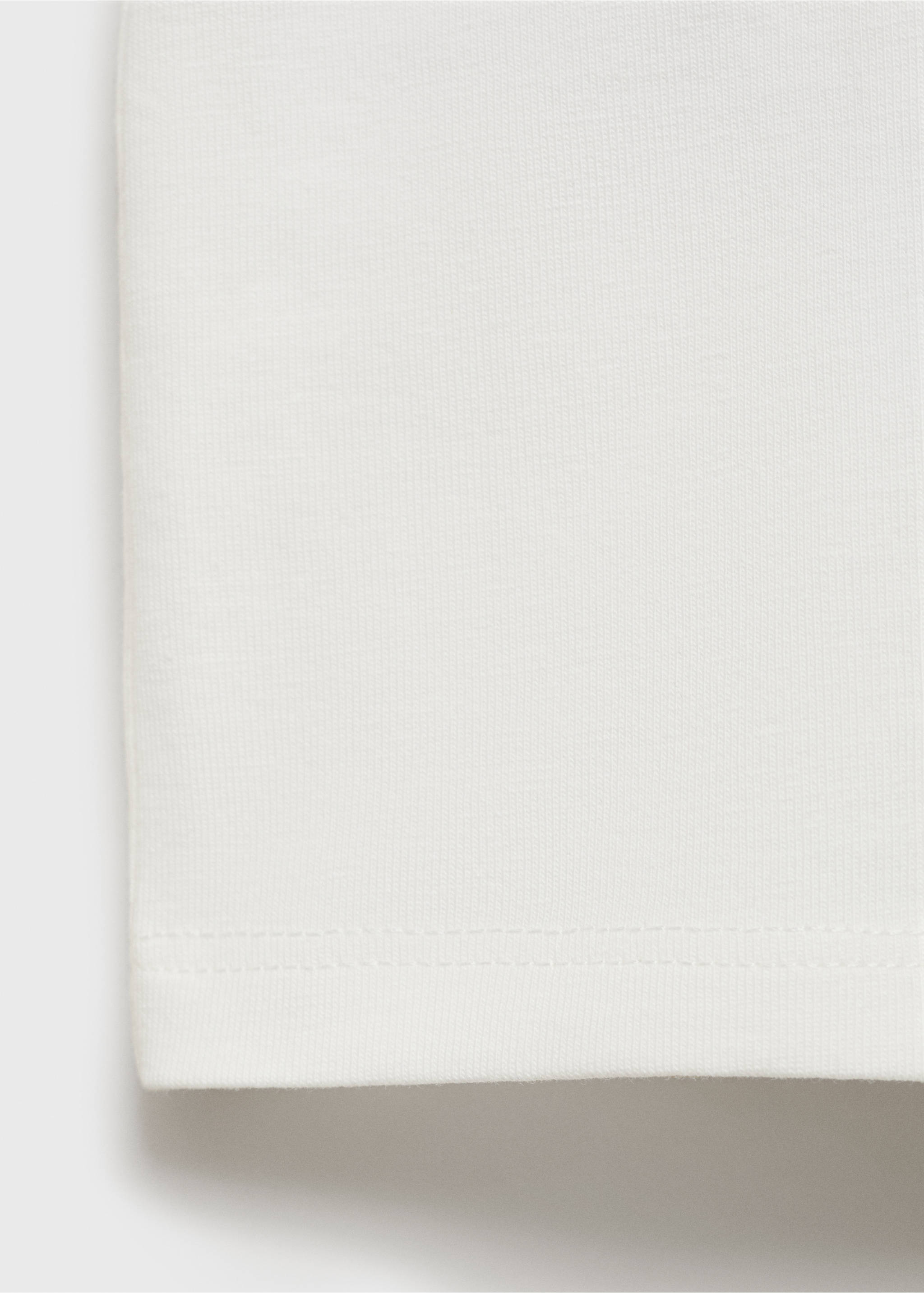 Tank top with embroidered detail - Details of the article 0, Off White. Ref: 87008285-00.