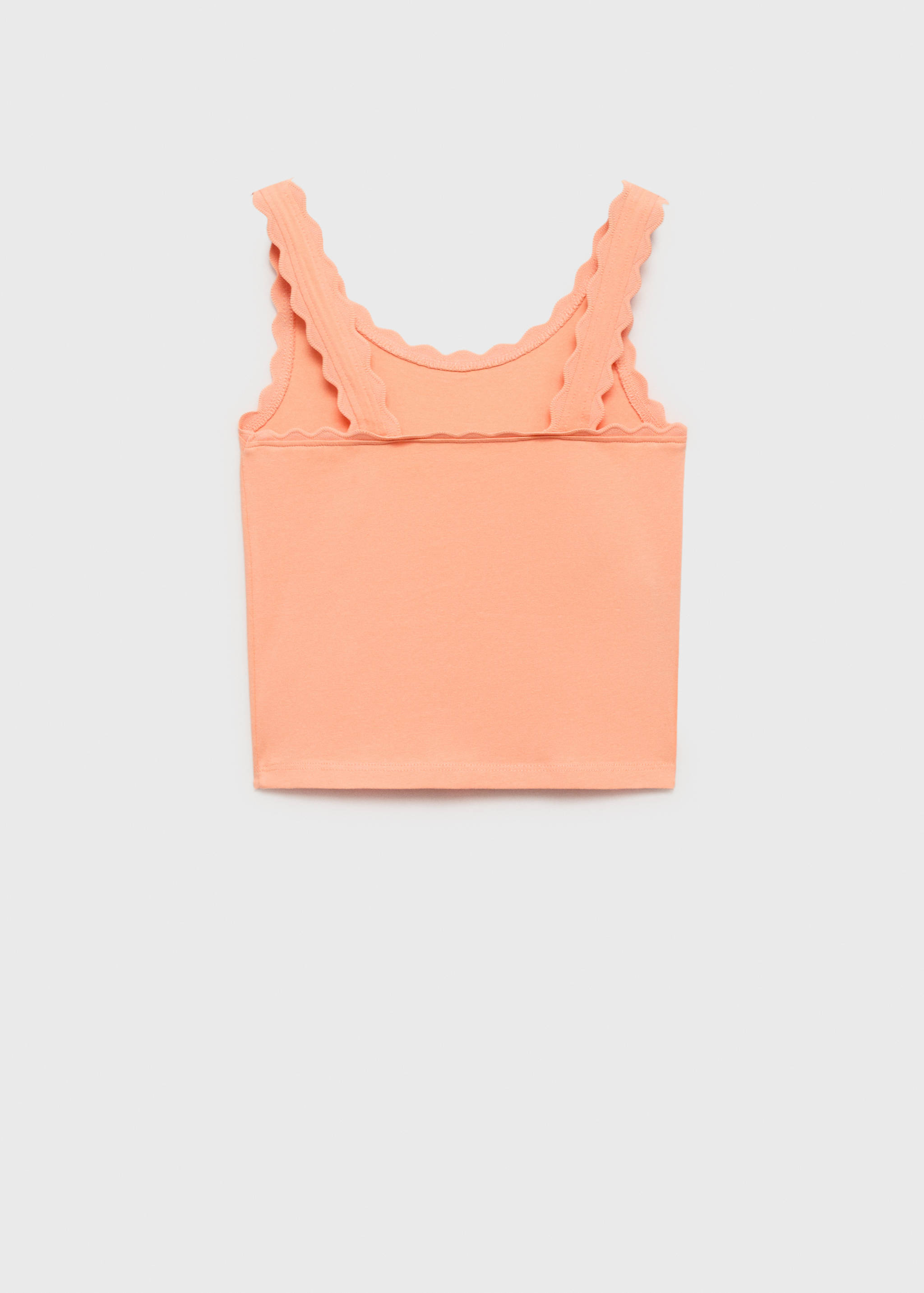 Tank top with embroidered detail - Reverse of the article