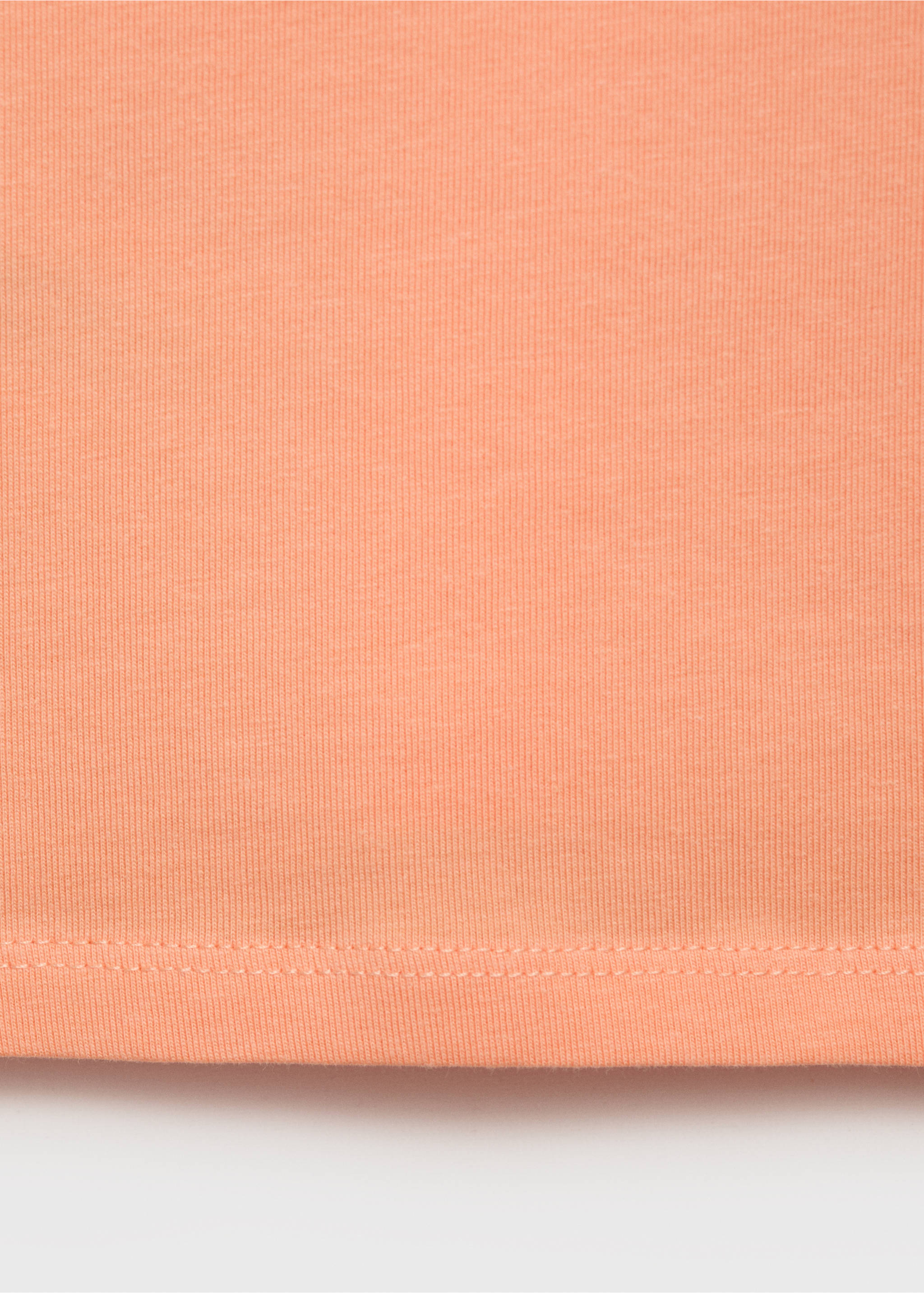 Träger-T-Shirt mit Stickdetail - Detail des Artikels 0, Neonorange. Ref: 87008285-00.