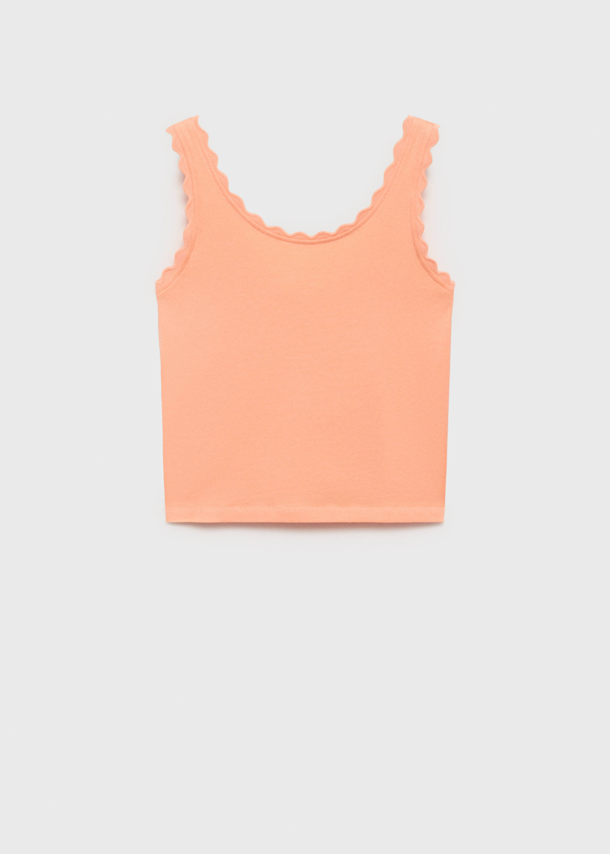 Tank top with embroidered detail - Article without model