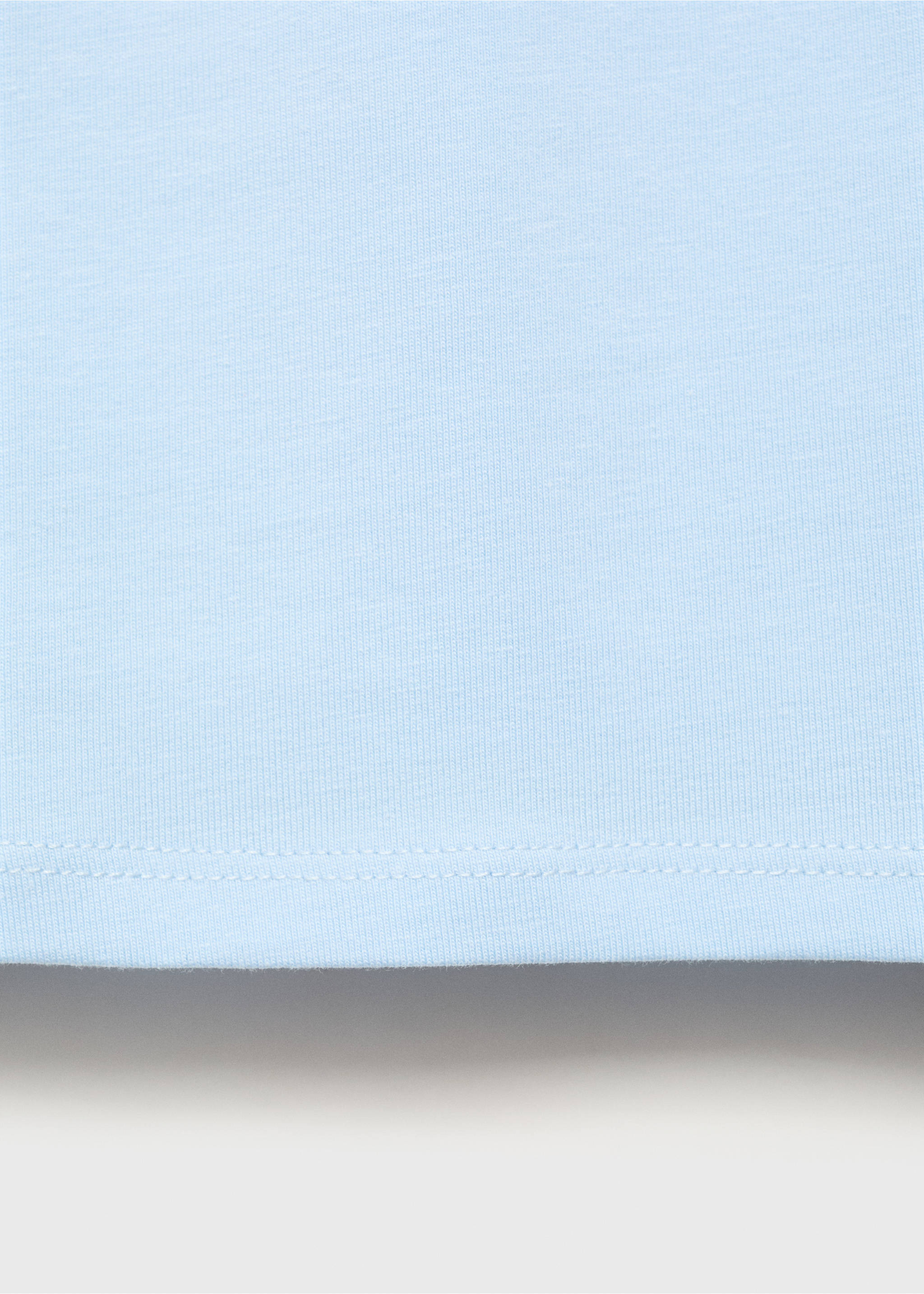 Tank top with embroidered detail - Details of the article 0, Sky Blue. Ref: 87008285-00.