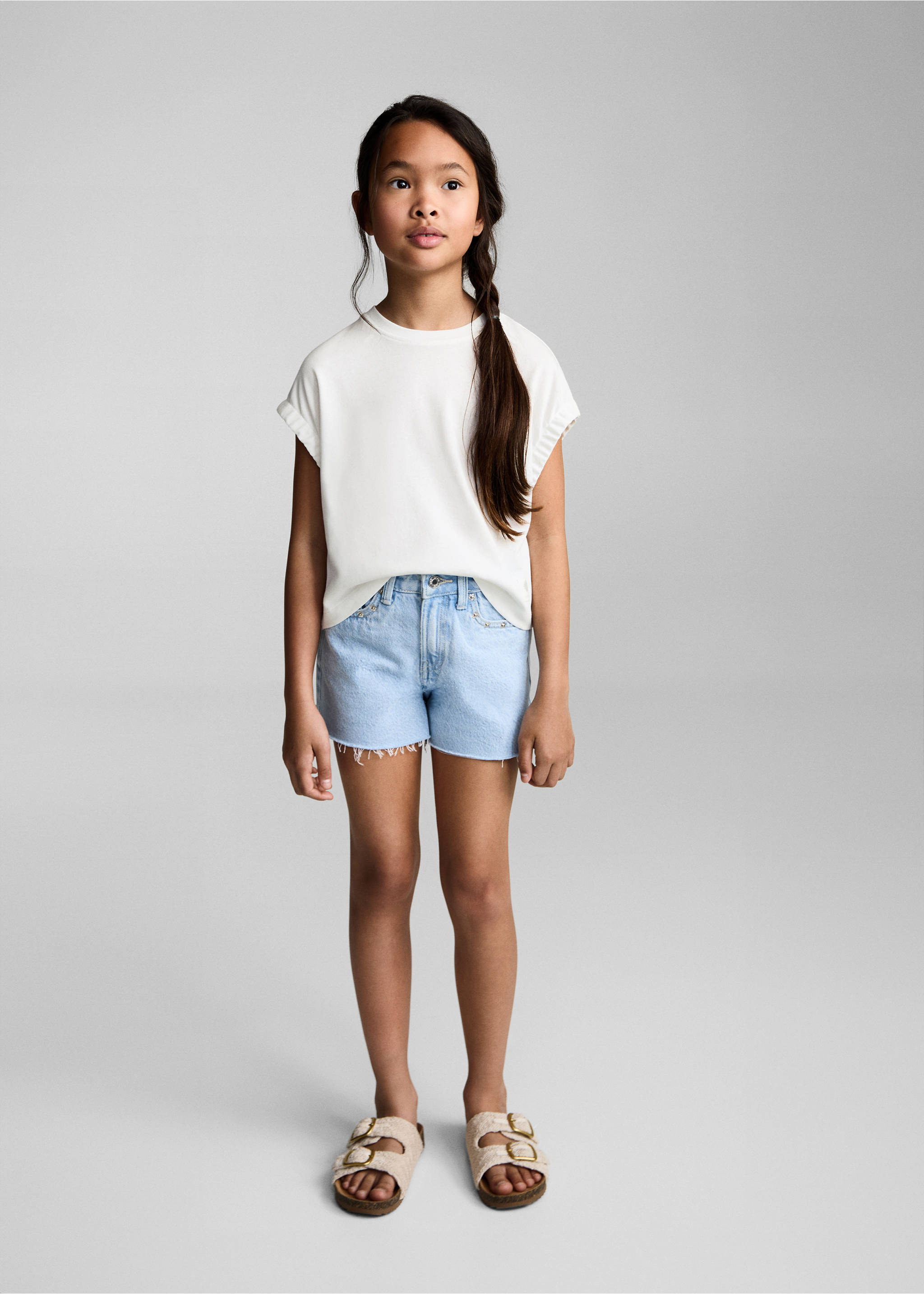 Gathered sleeve t-shirt - General plane, Off White. Ref: 87008286-00.