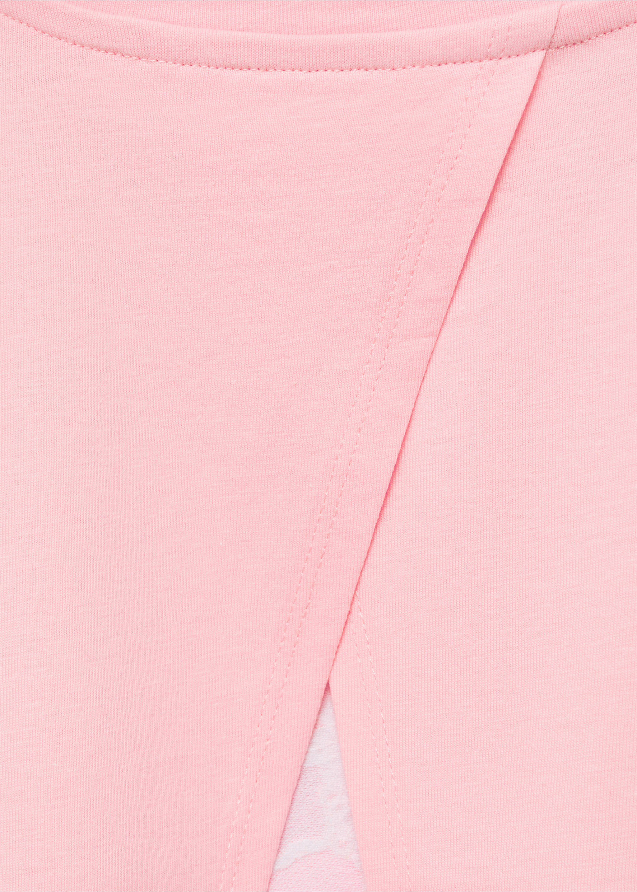 Palm tree crossed back t-shirt - Details of the article 0, Pink. Ref: 87008288-00.