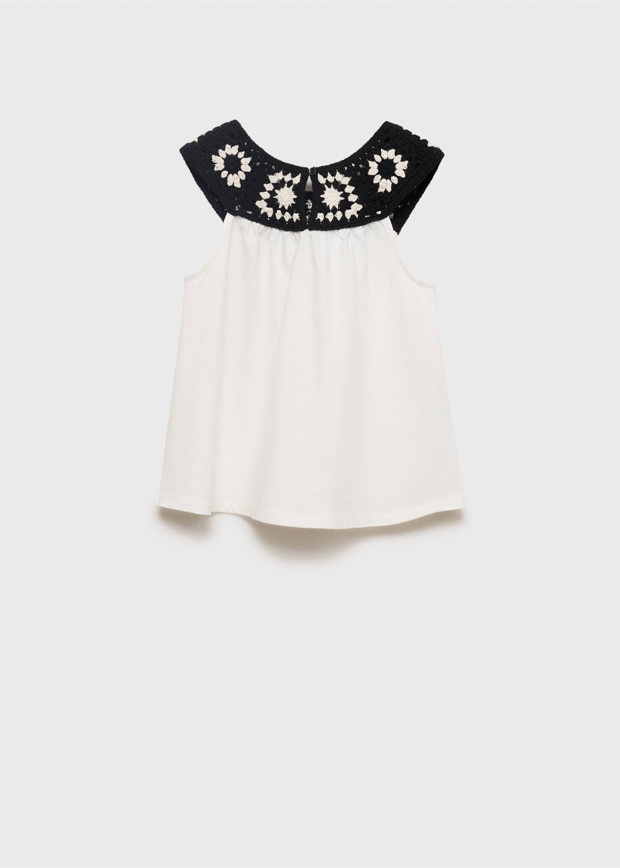 Samarreta ganxet - Revers de l'article, Blanc trencat. Ref: 87008292-00.