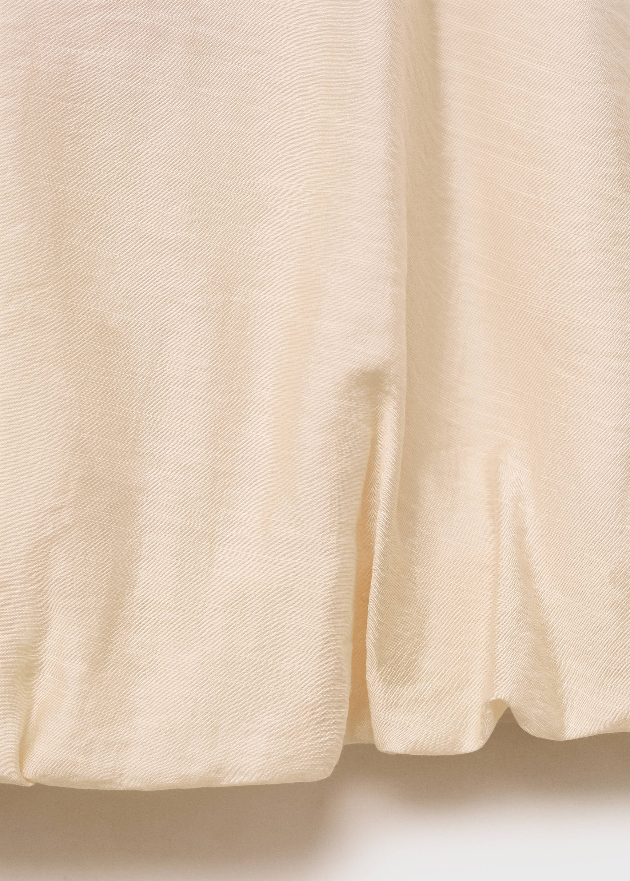 Lyocell-blend top with puffed hem - Details of the article 0