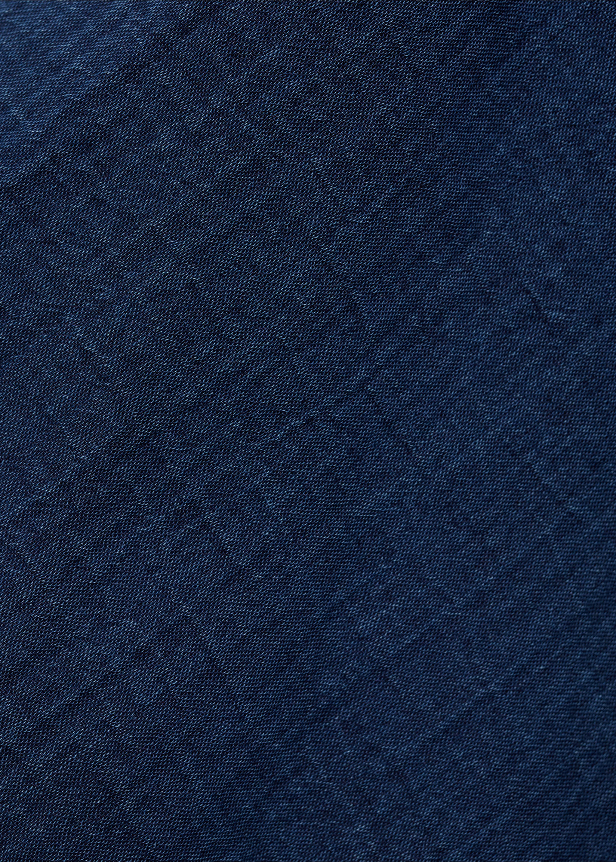 Flowy denim top with bows - Details of the article 0, Night Blue. Ref: 87008653-00.