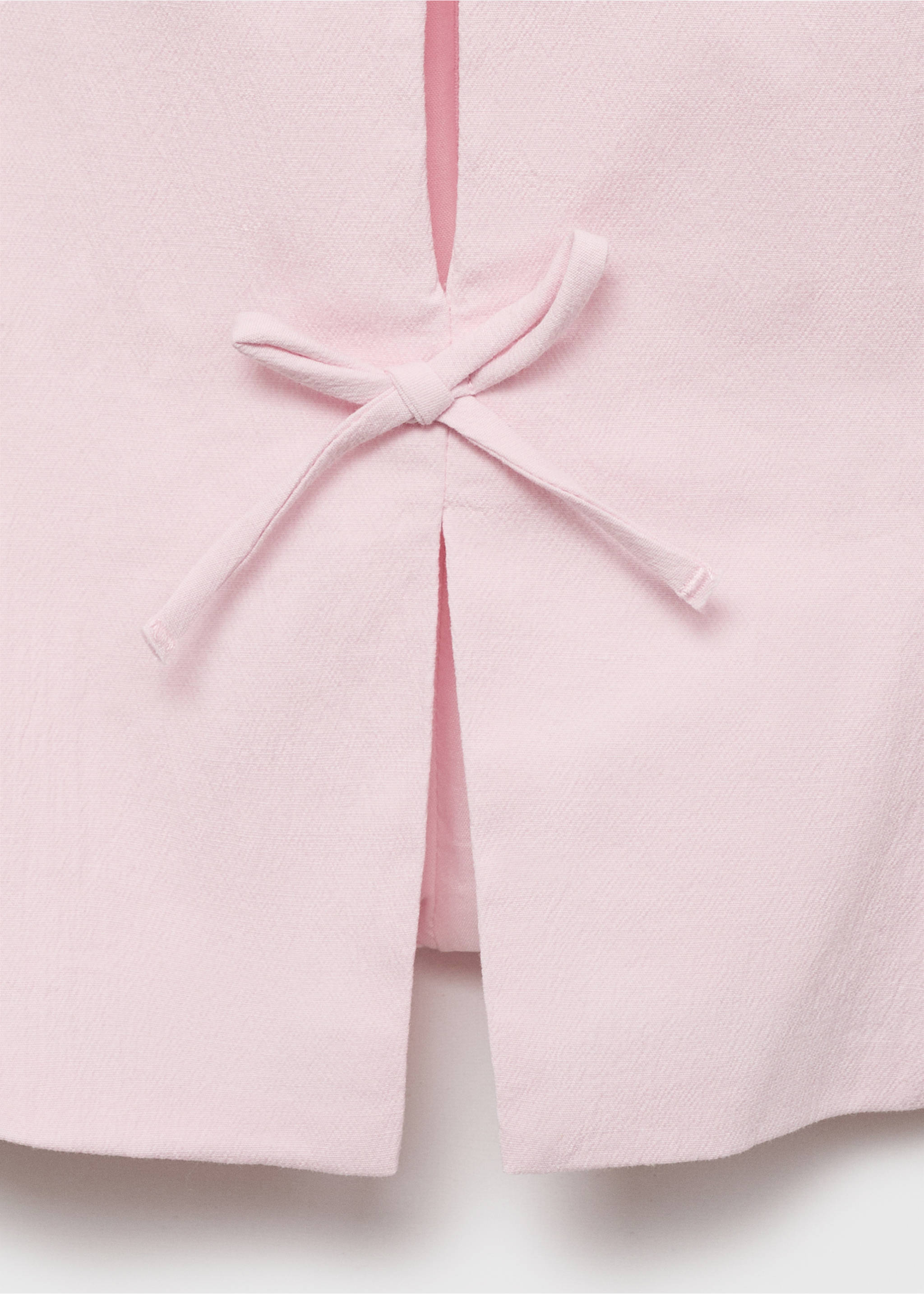 Halter top with bows - Details of the article 8, Pastel Pink. Ref: 87008655-00.