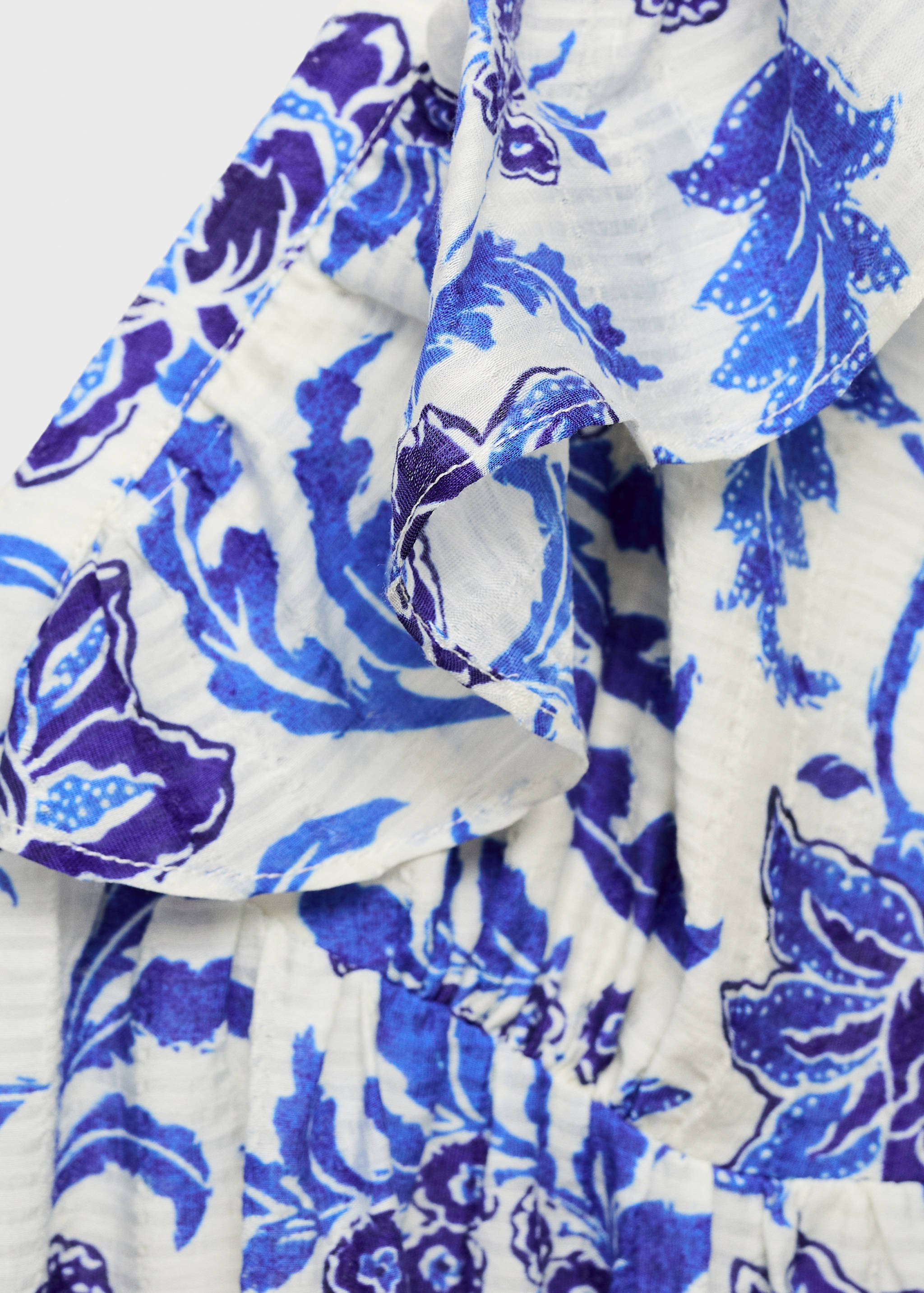 Ruffled floral print dress - Details of the article 8