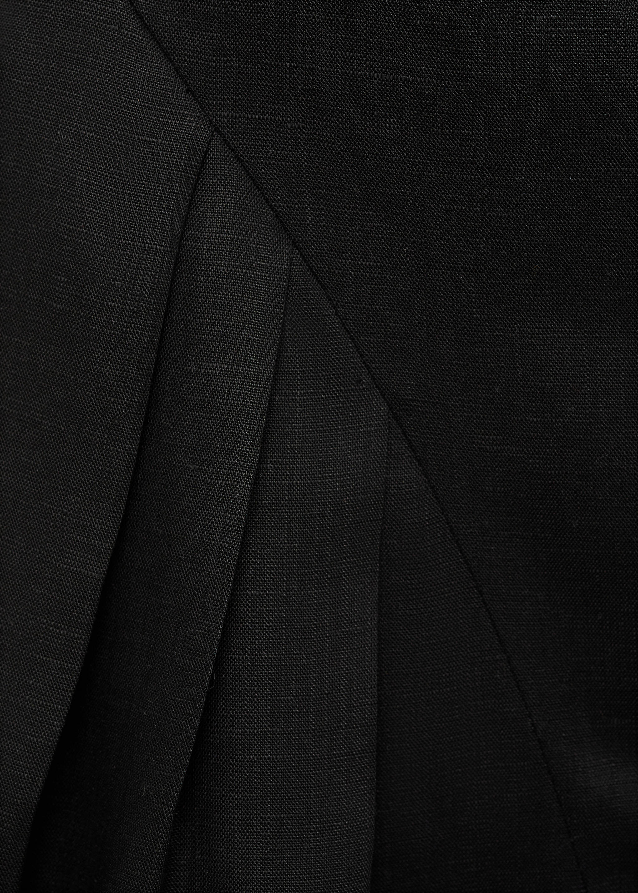 Linen-blend dress with pleats - Details of the article 8