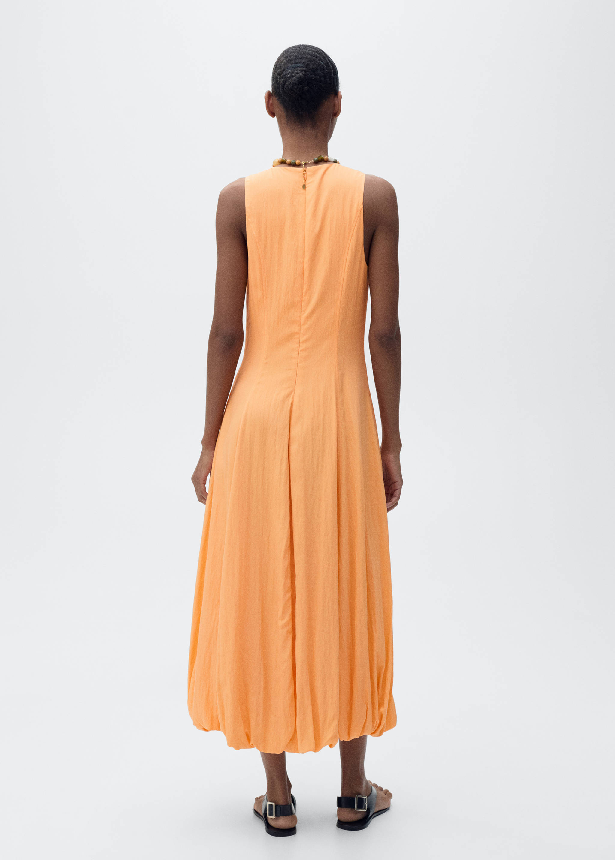 Midi-dress with puffed hem - Reverse of the article