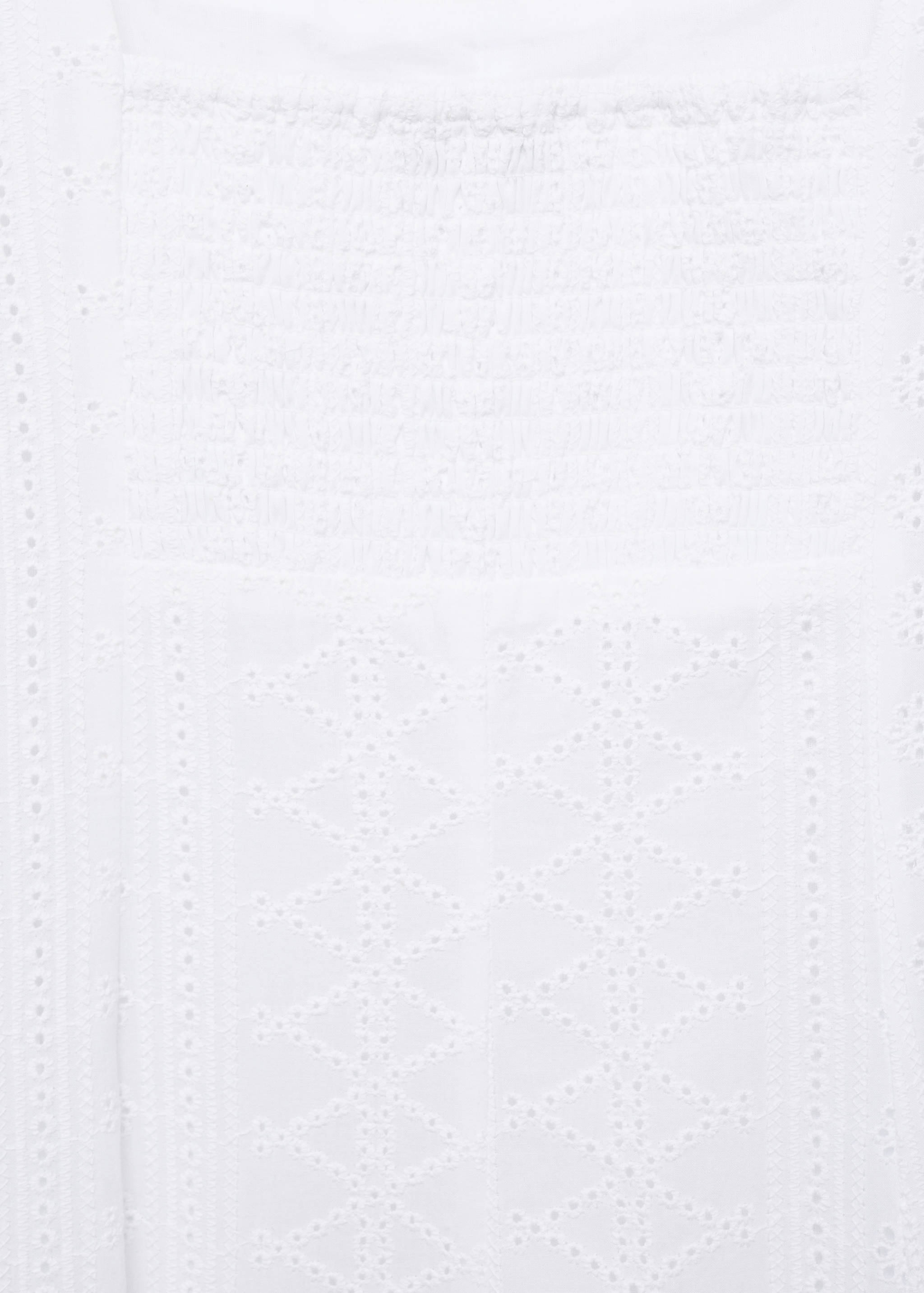 Broderad klänning med puffig fåll - Detaljer om artikeln 0