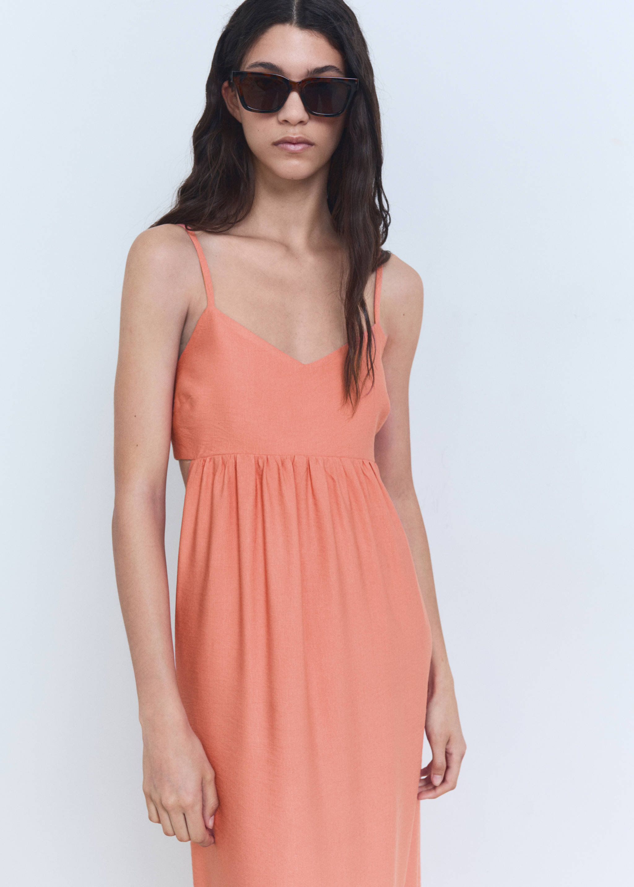 Cut-out midi-jurk - Middenvlak