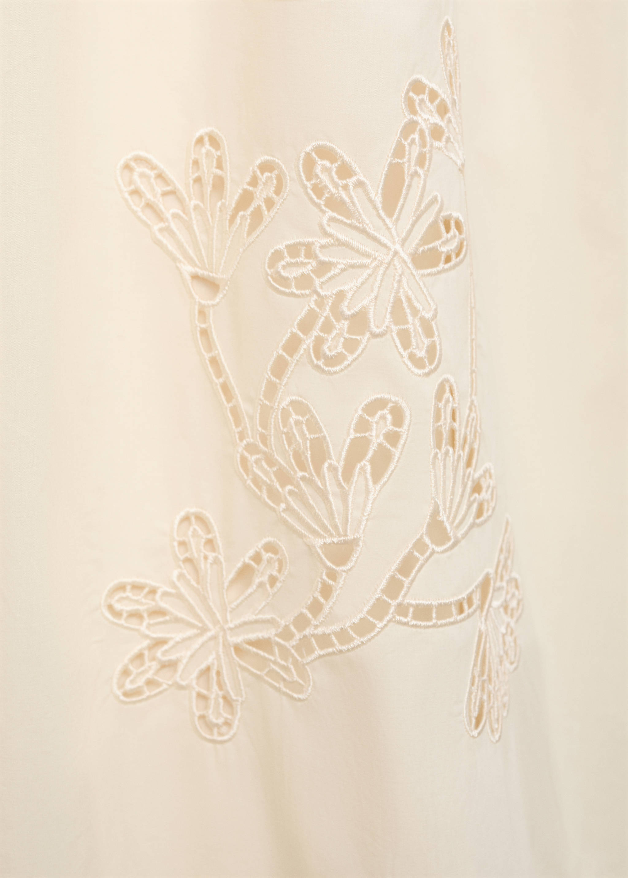 Vestido combinado detalles bordados - Detalle del artículo 0