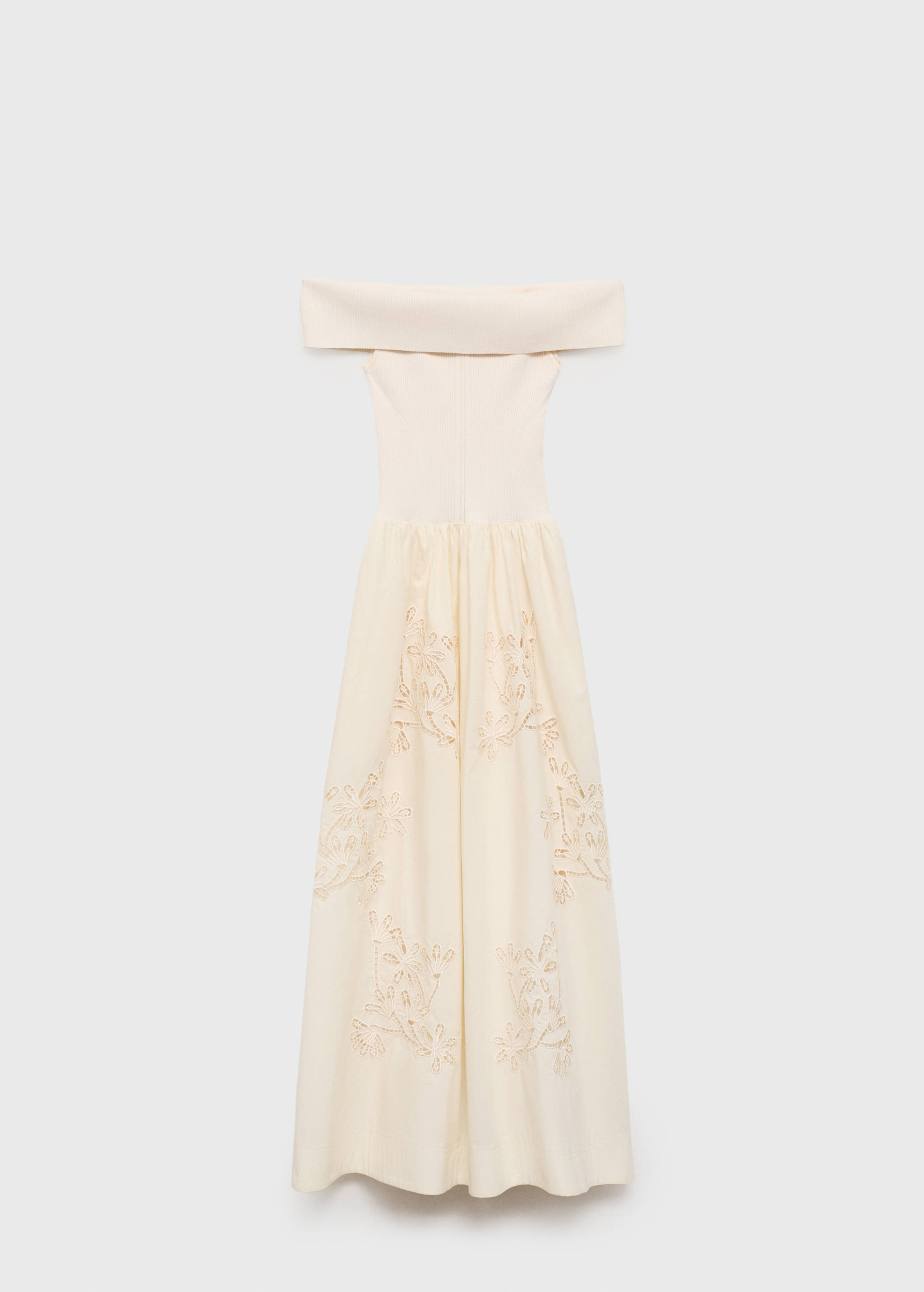 Kombiniertes Kleid mit Stickdetails - Artikel ohne Model