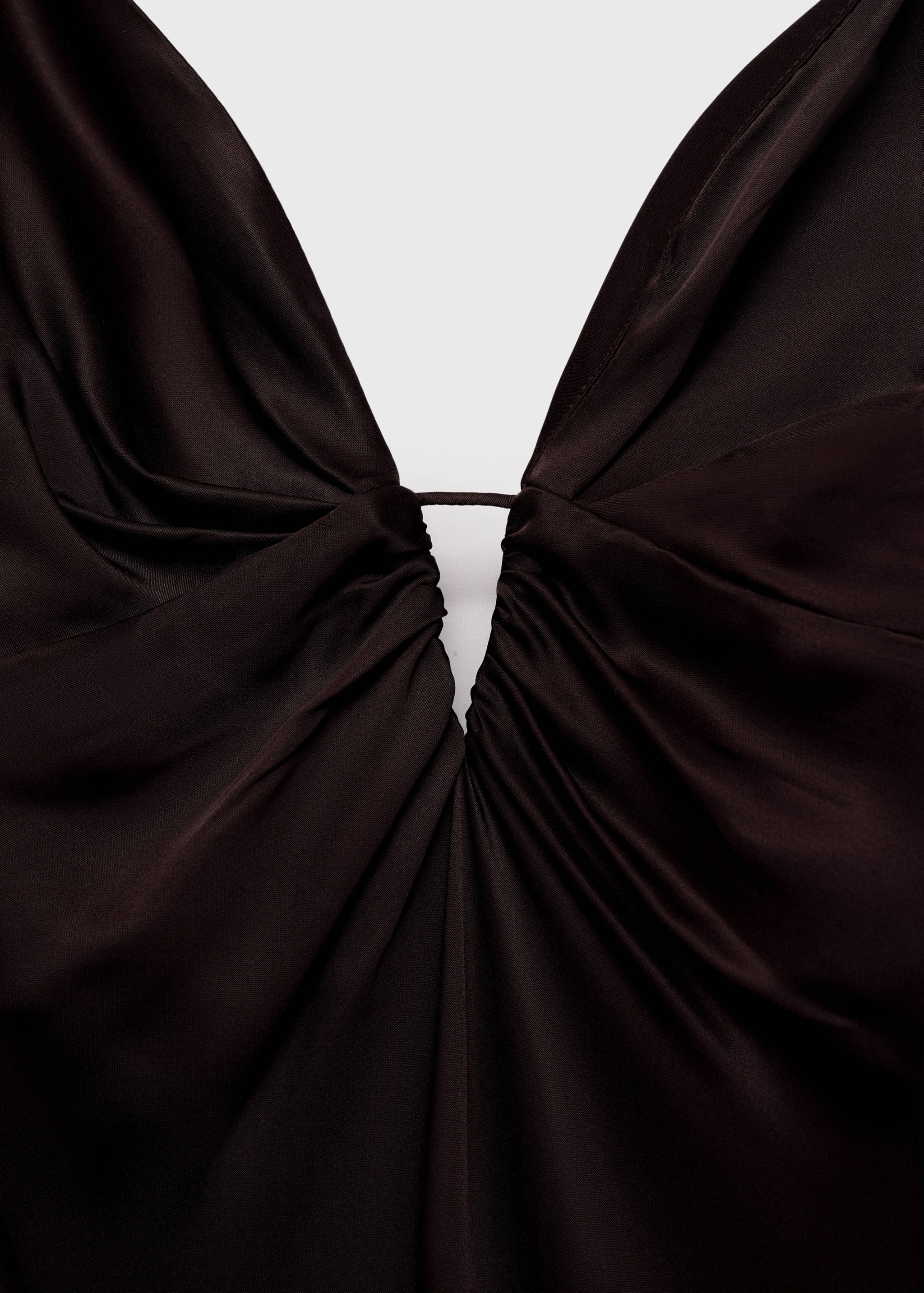 Robe satinée col V - Détail de l'article 8