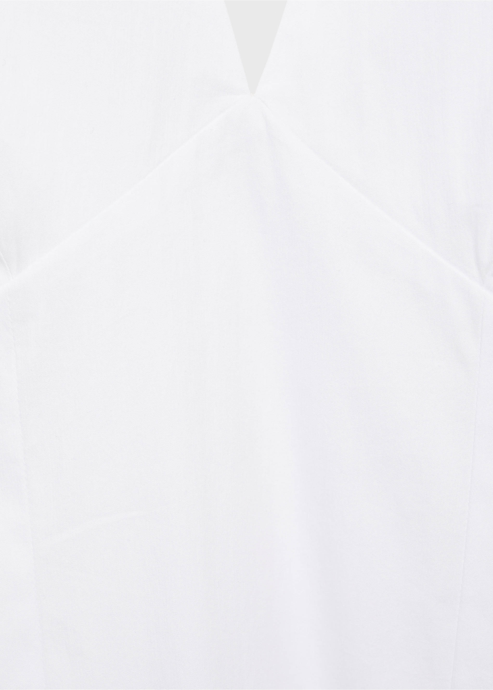 Halter neck cotton midi-dress - Details of the article 8, Off White. Ref: 87009082-00.
