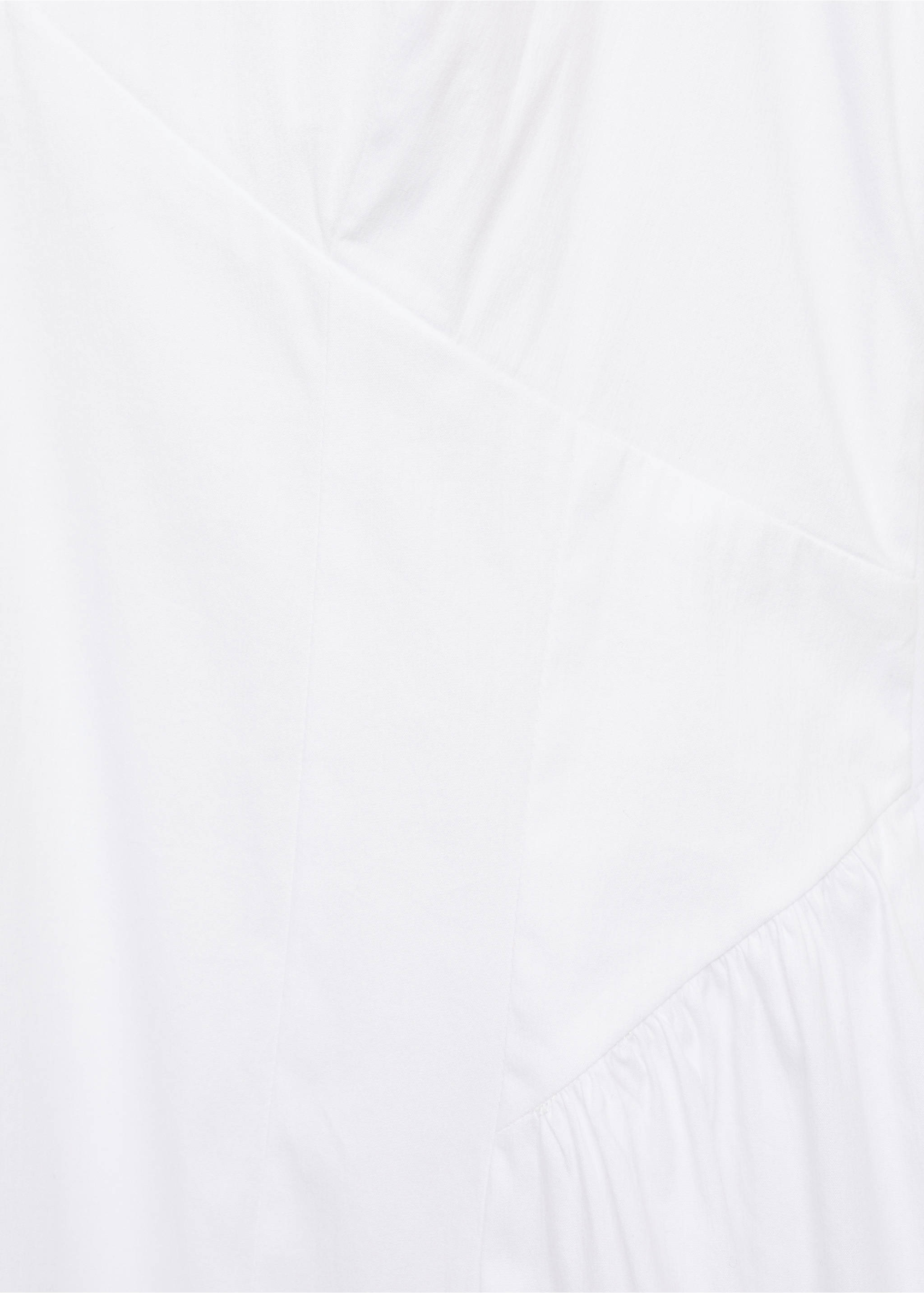 Halter neck cotton midi-dress - Details of the article 0, Off White. Ref: 87009082-00.