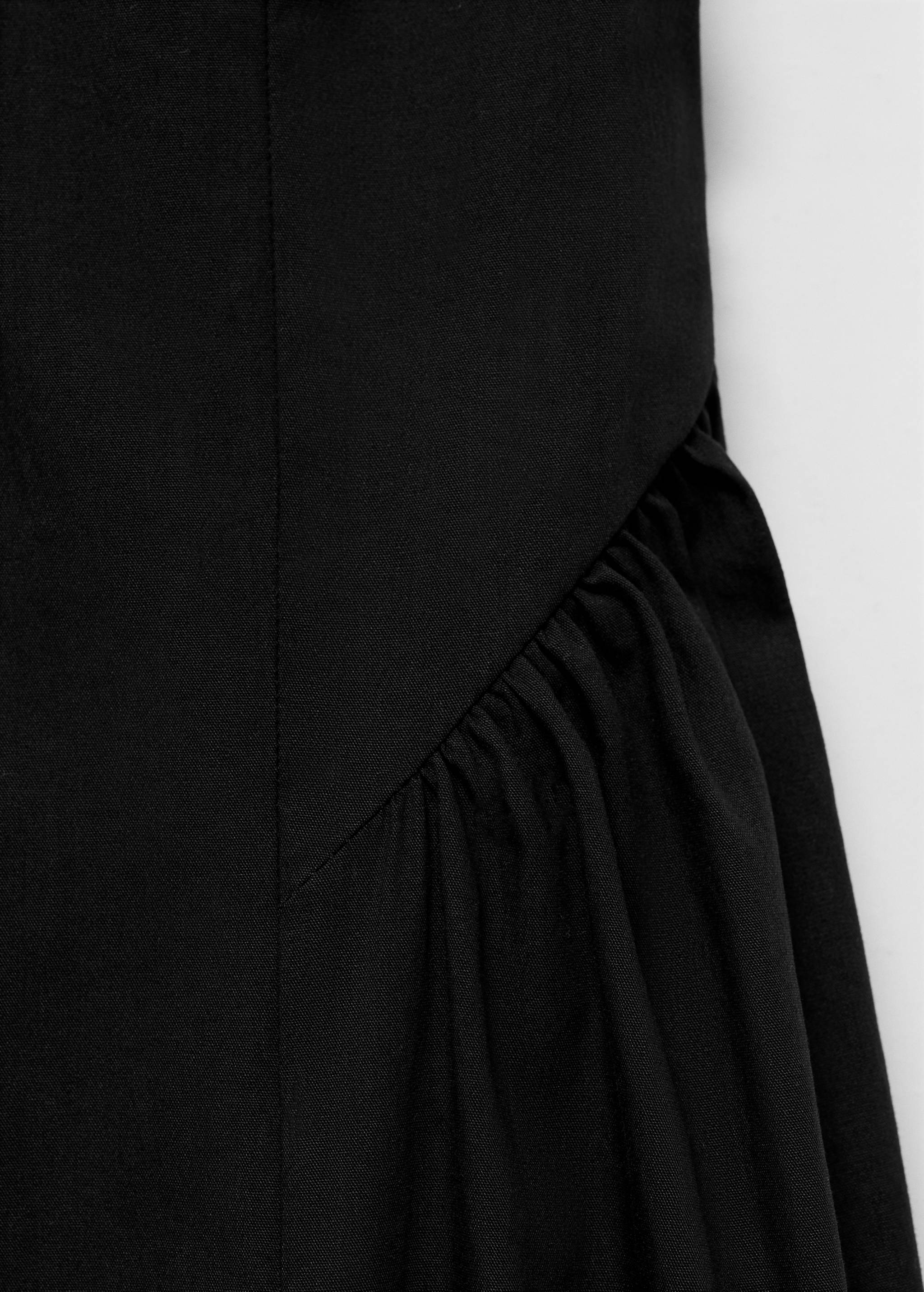 Halter neck cotton midi-dress - Details of the article 8
