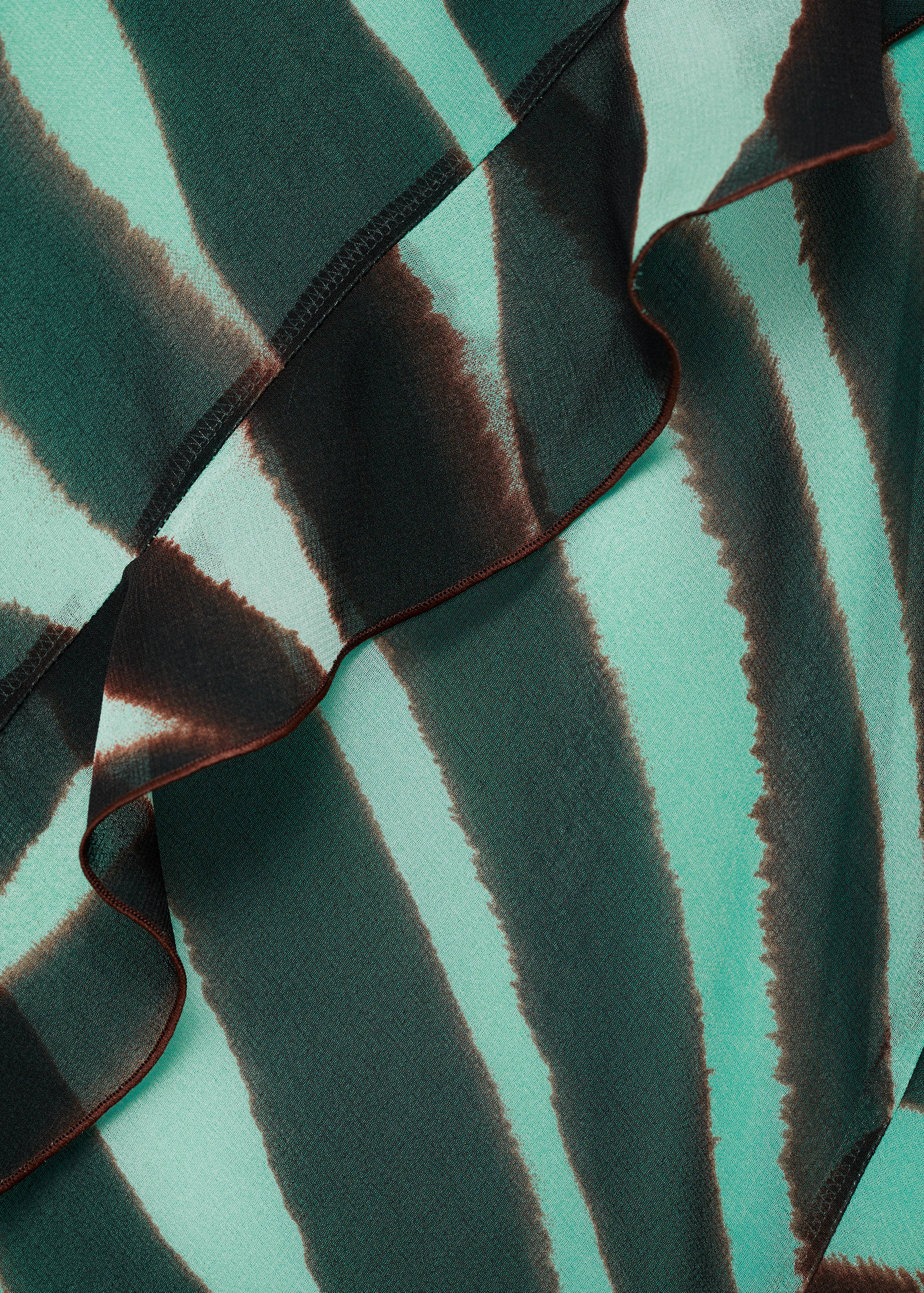 Zebra-print dress with ruffles - Details of the article 0