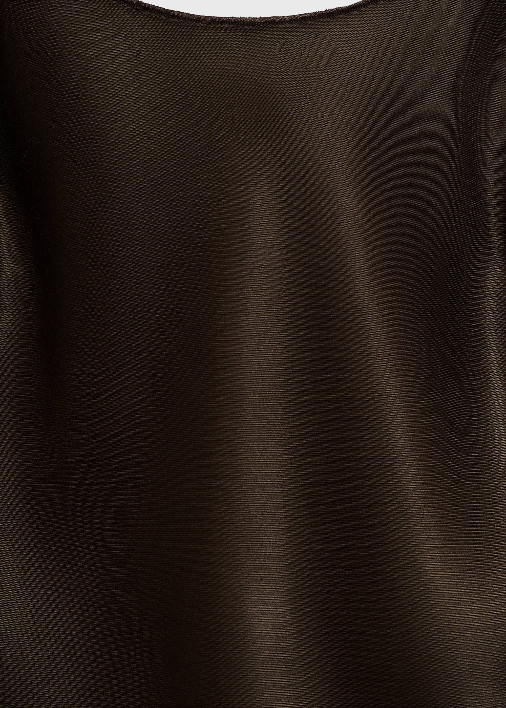 Asymmetrical satin dress with fringes - Details of the article 8