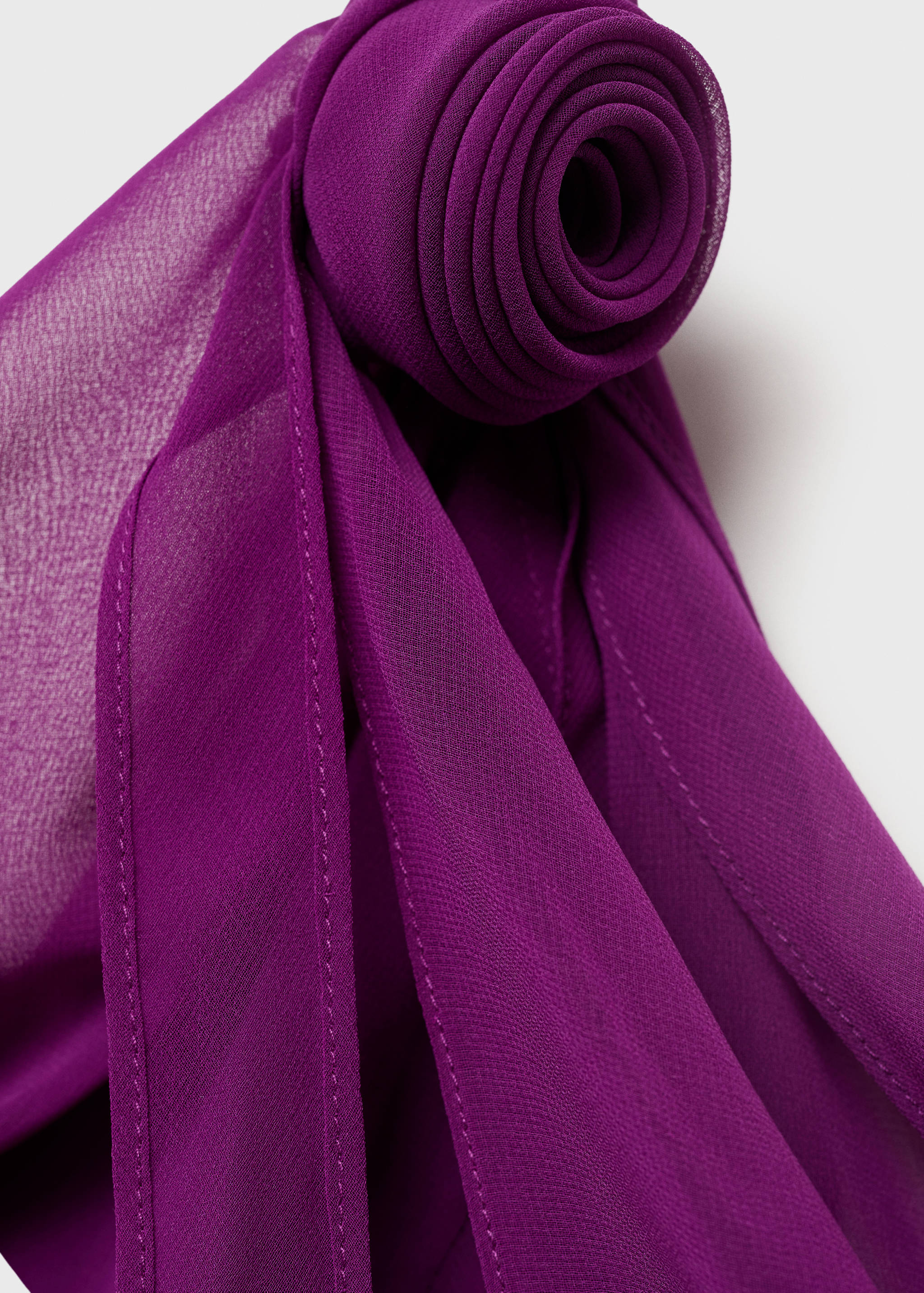 Draped dress with flower detail - Details of the article 8
