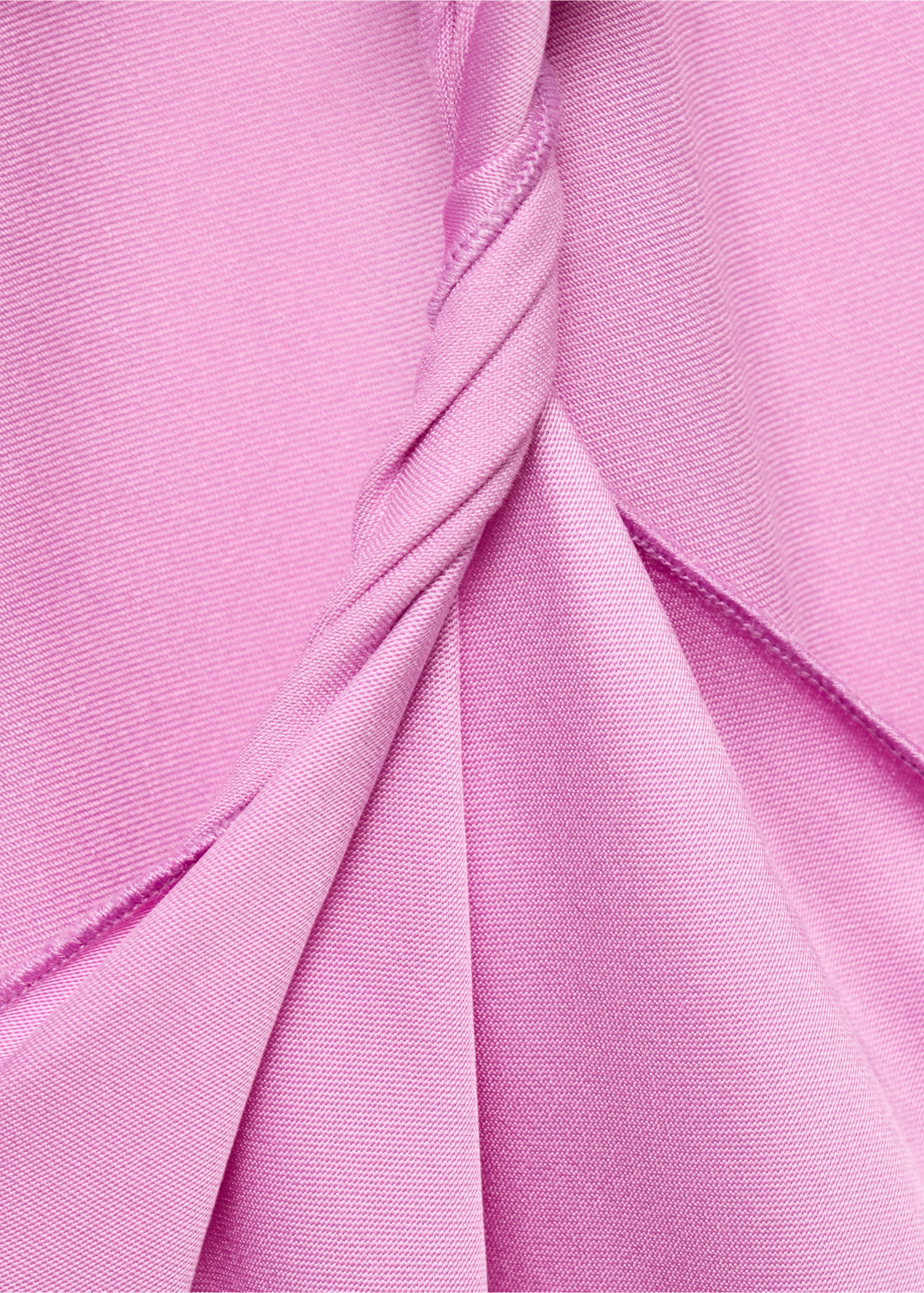 Asymmetrical satin dress - Details of the article 8, Light/Pastel Purple. Ref: 87009093-00.