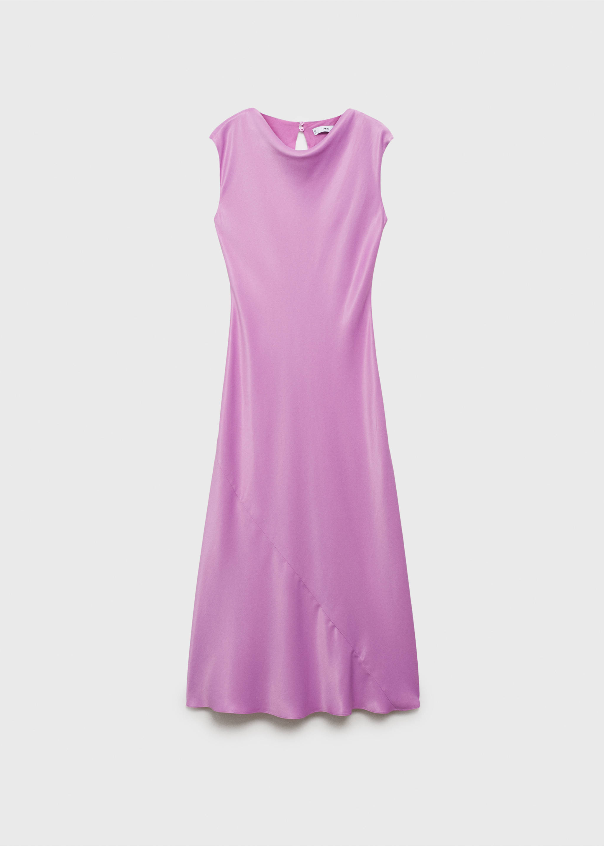 Robe midi satinée - Article sans modèle, Violet clair/pastel. Ref: 87009095-00.