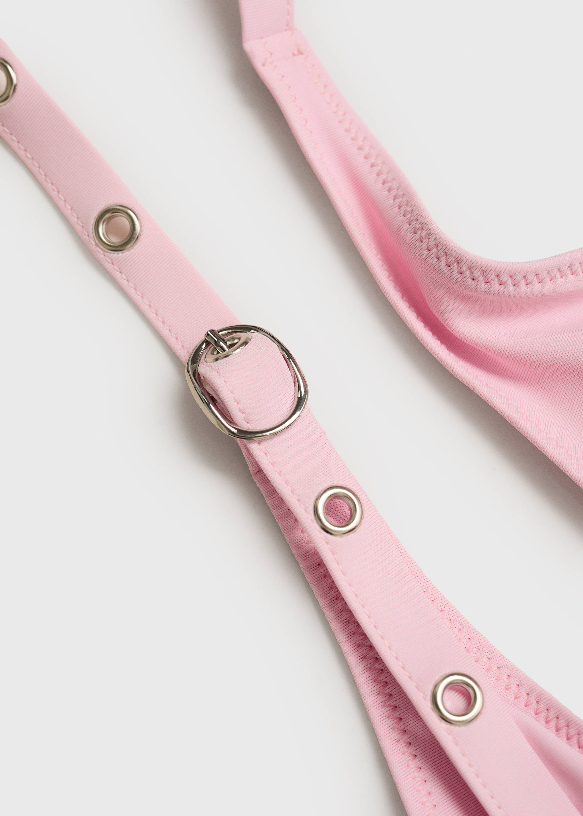 Bikini top with buckle strap and eyelets - Details of the article 8