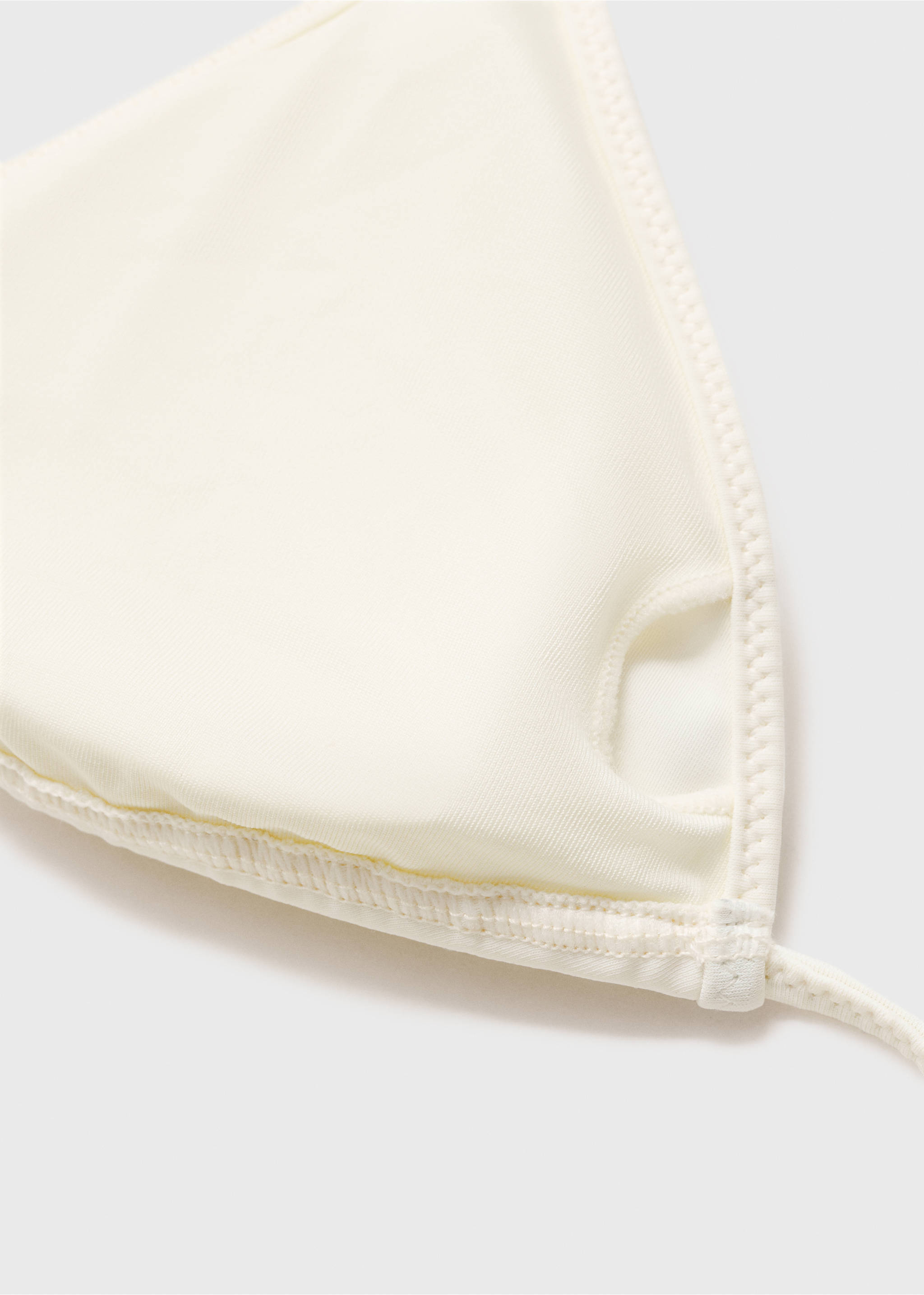 Bikini top with metallic appliqué - Details of the article 8, Off White. Ref: 87009213-00.