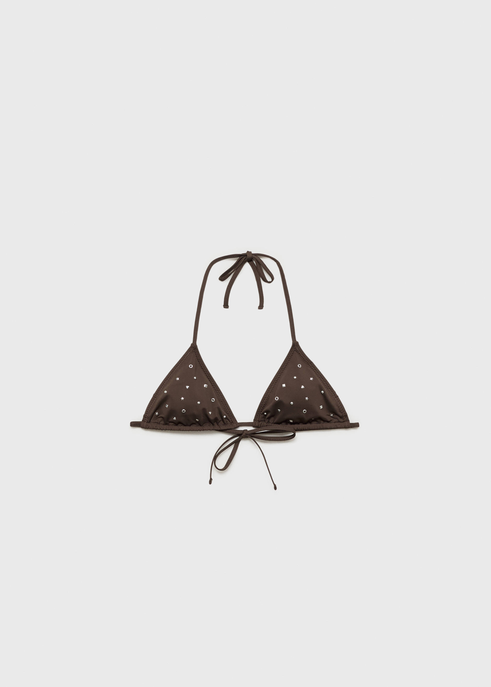 Triangel-Bikini-Top mit Metallverzierungen - Artikel ohne Model