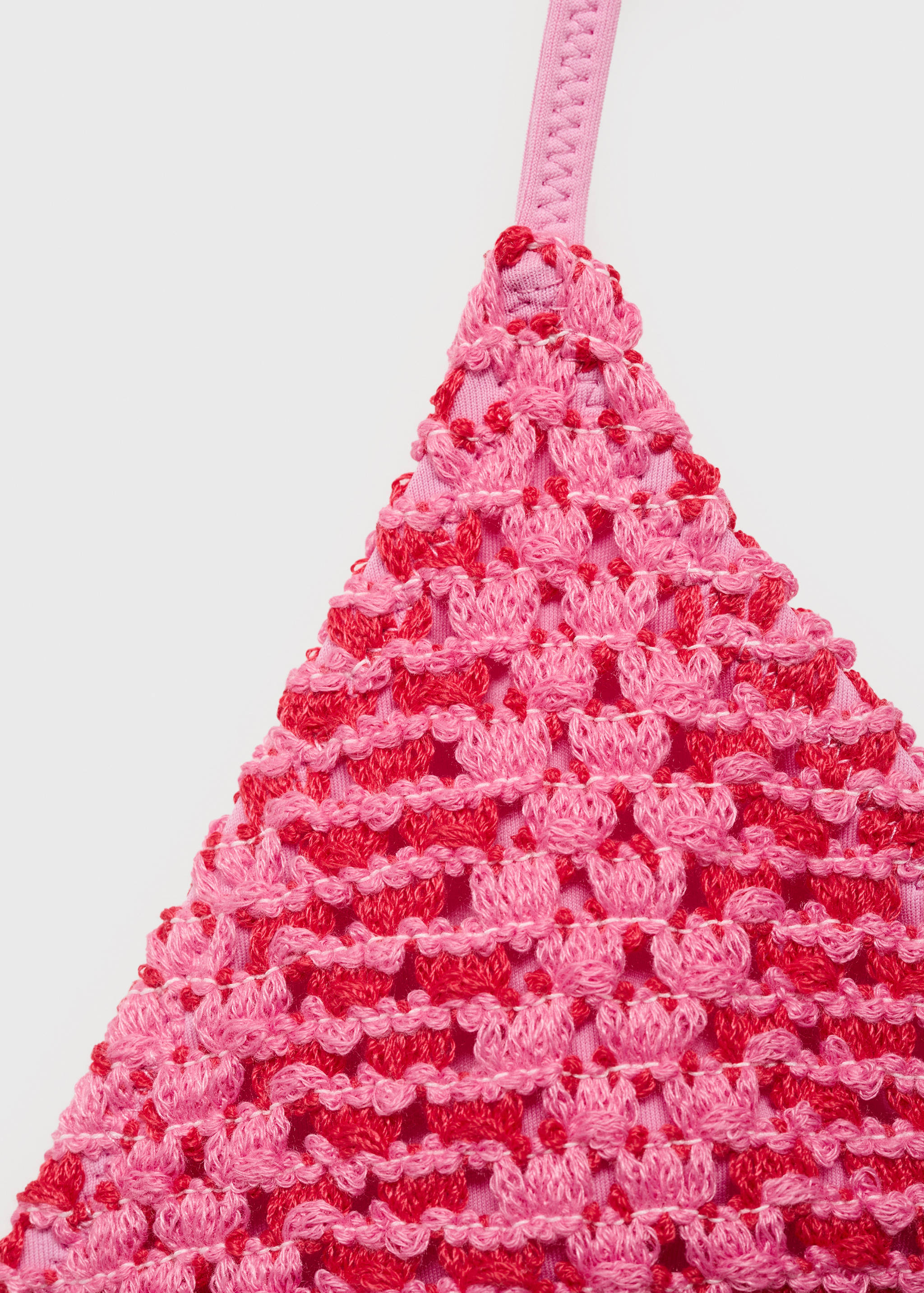 Combined crochet bikini top - Details of the article 8