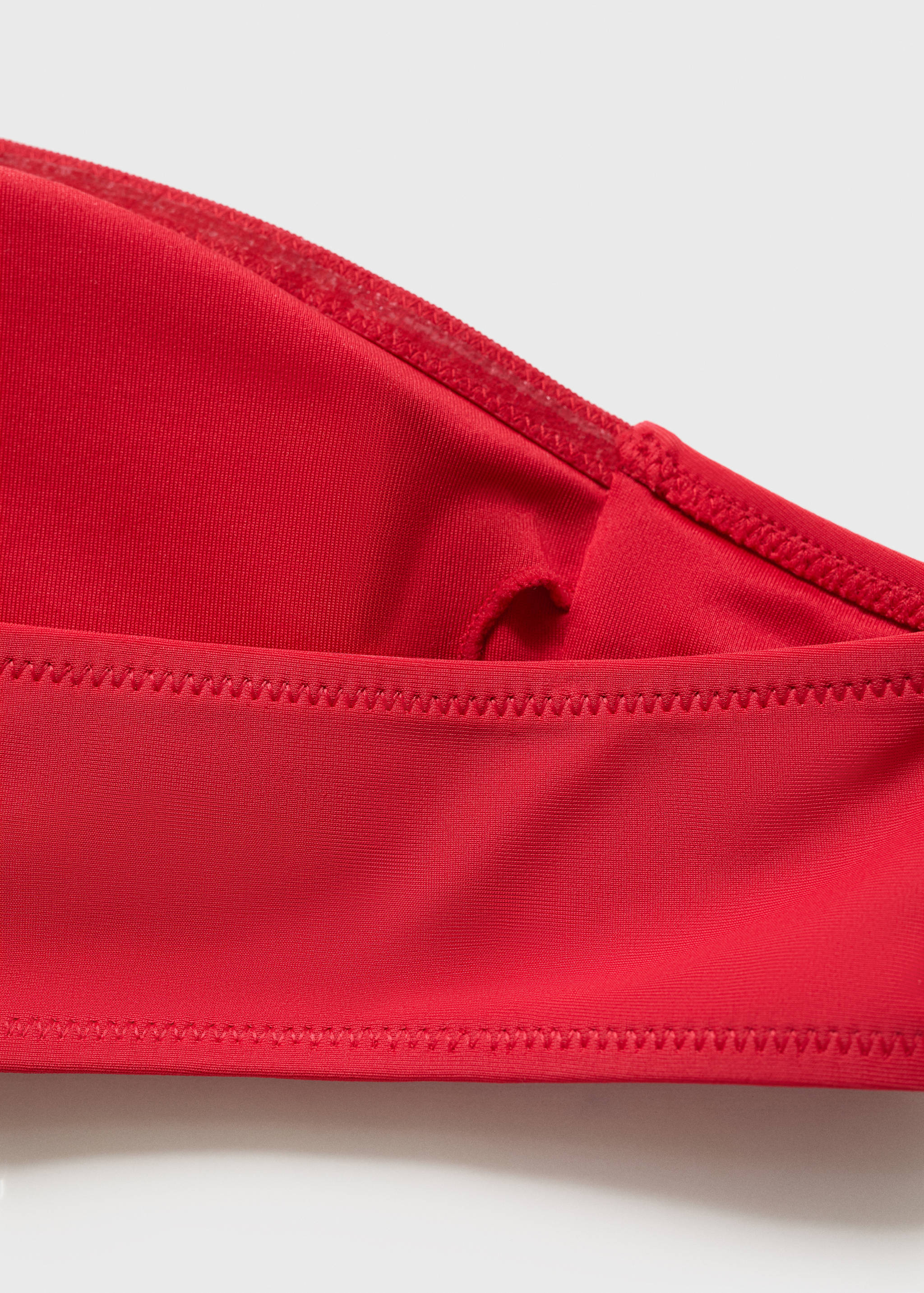 Bandeau bikini top with metallic appliqué - Details of the article 0