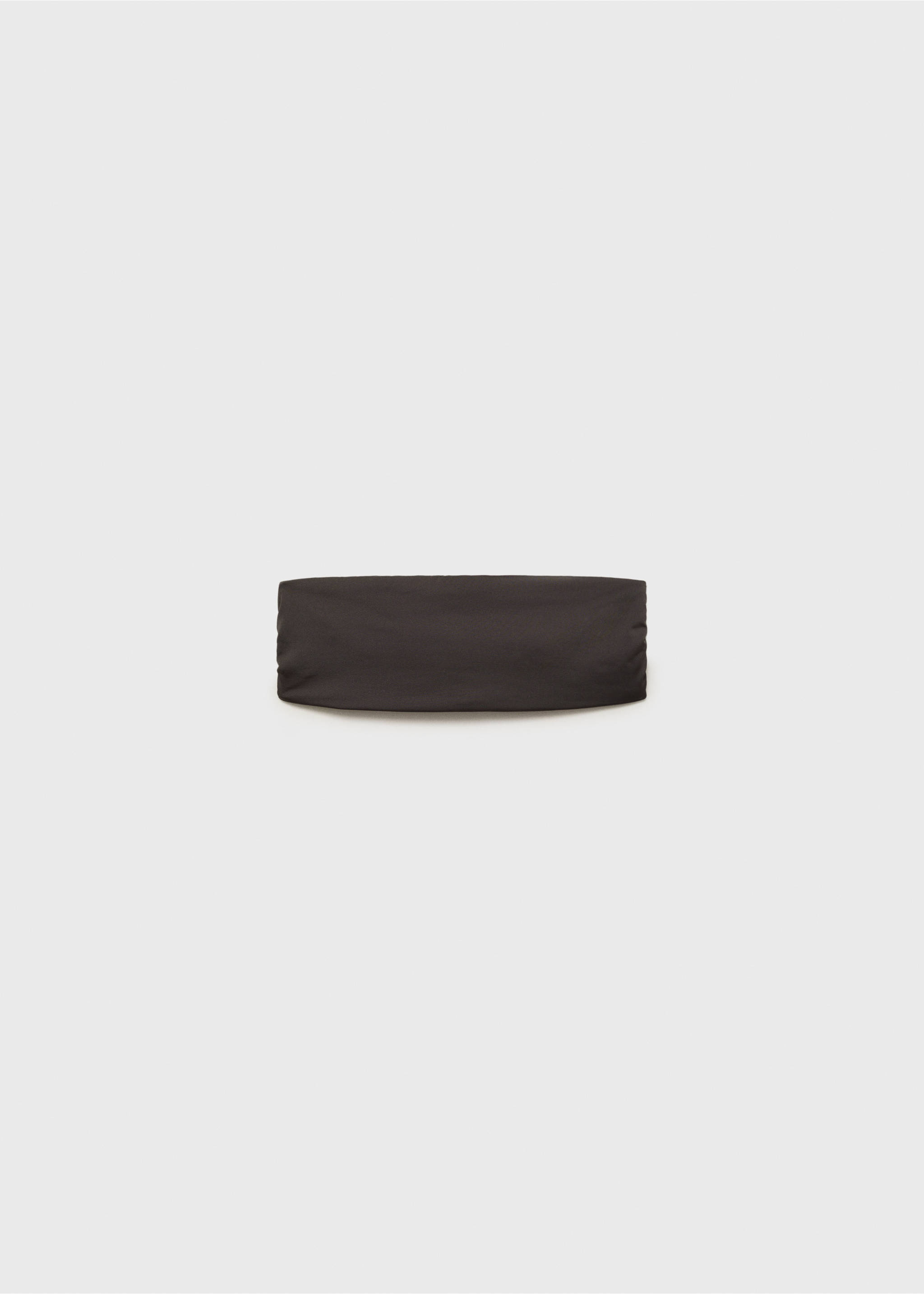 Bandeau bikini top - Article without model, Charcoal. Ref: 87009219-00.