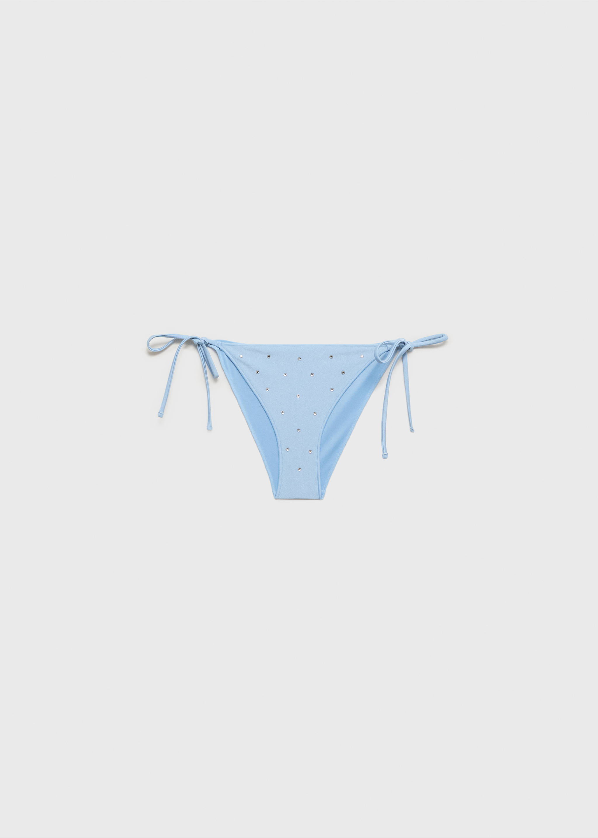 Strasszal dekorált bikinialsó - Termék modell nélkül, Üvegzöld. Ref: 87009221-00.